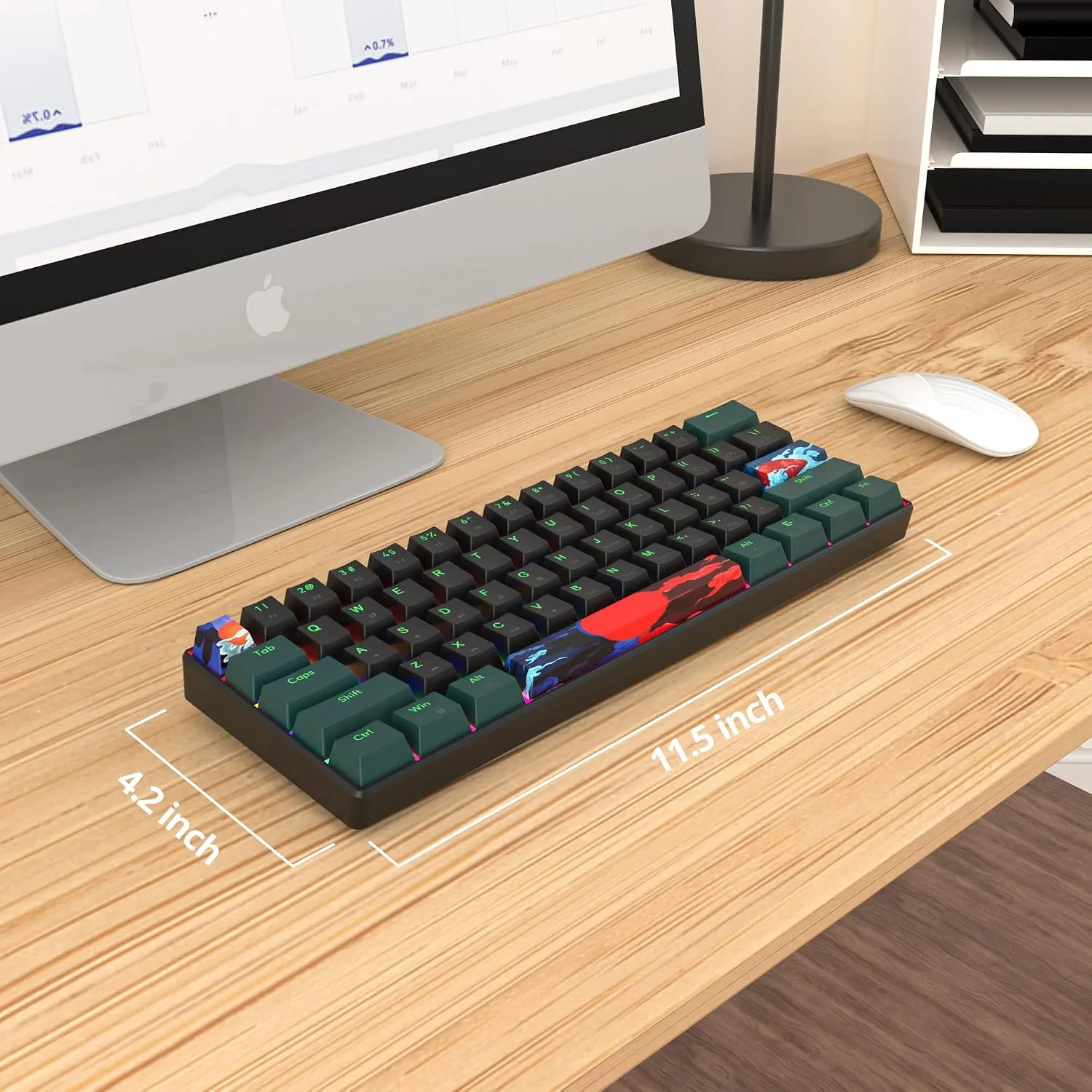 Owpkeenthy 60% Wired Mechanical Keyboard