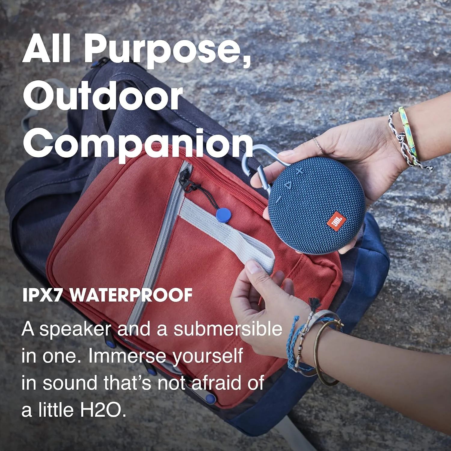JBL Clip 3, River Teal - Waterproof, Durable & Portable Bluetooth Speaker - Up to 10 Hours of Play - Includes Noise-Cancelling Speakerphone & Wireless Streaming