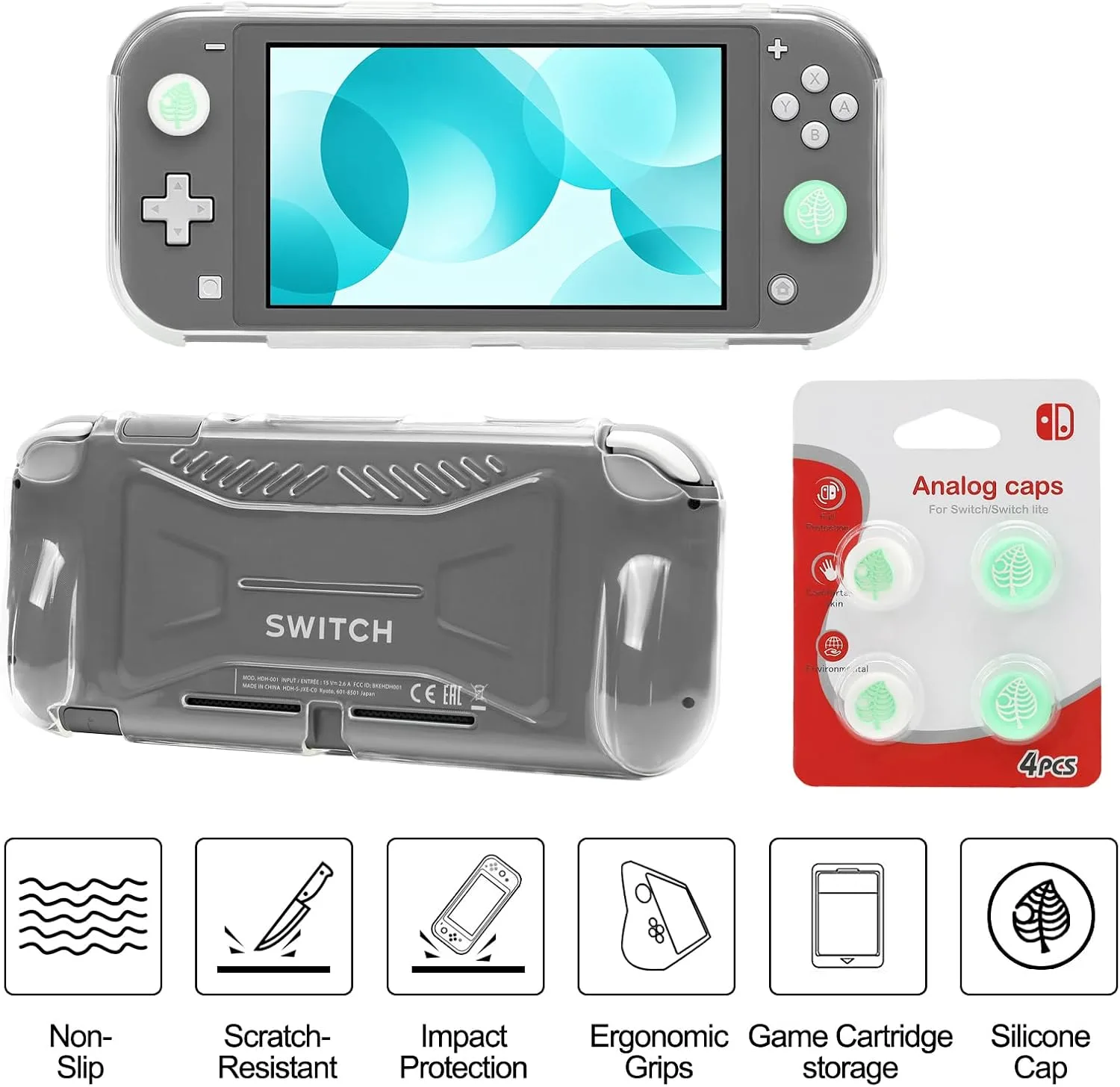 Switch Lite Case 16-in-1 Accessories Bundle for Nintendo Switch Lite (2019)
