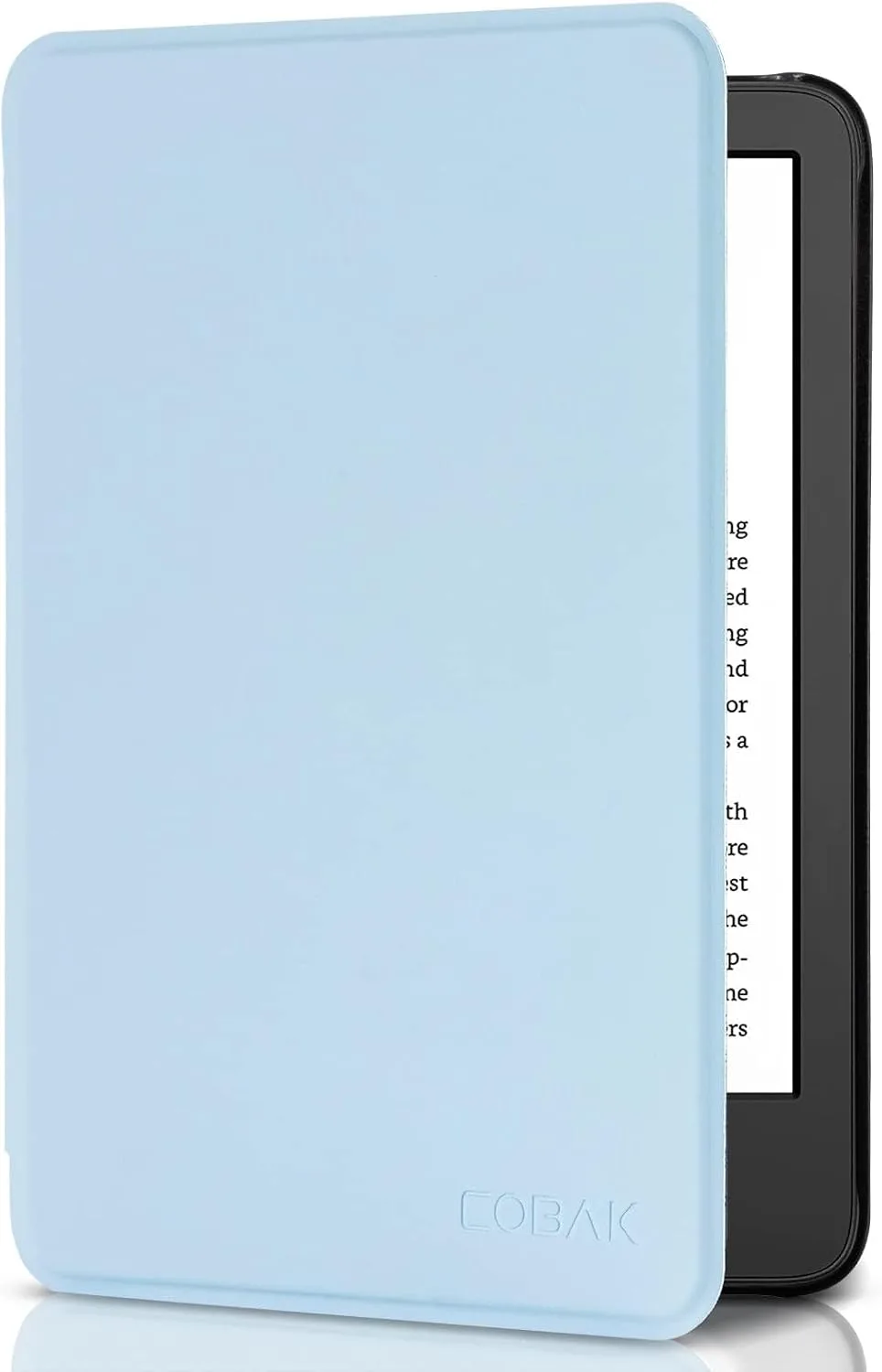 CoBak Case for All New 6 Inch E-Reader 2024 and 2022 (11 Generation) - PU Leather Smart Cover, Auto Sleep and Wake, not Compatible with Kobo Clara.Sky Blue