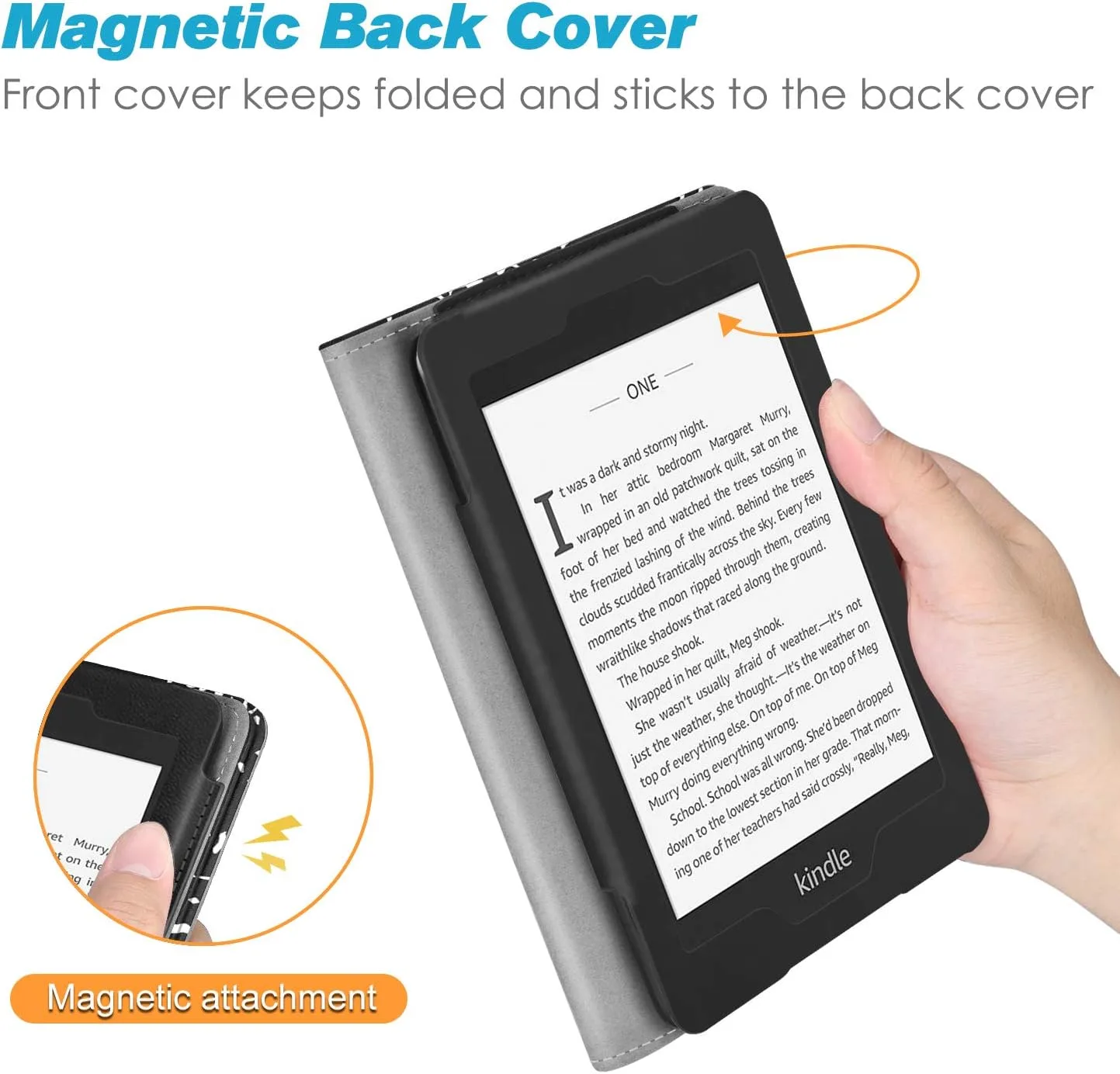 Fintie Stand Case for 6" Kindle Paperwhite 10th Gen 2018, Composition B