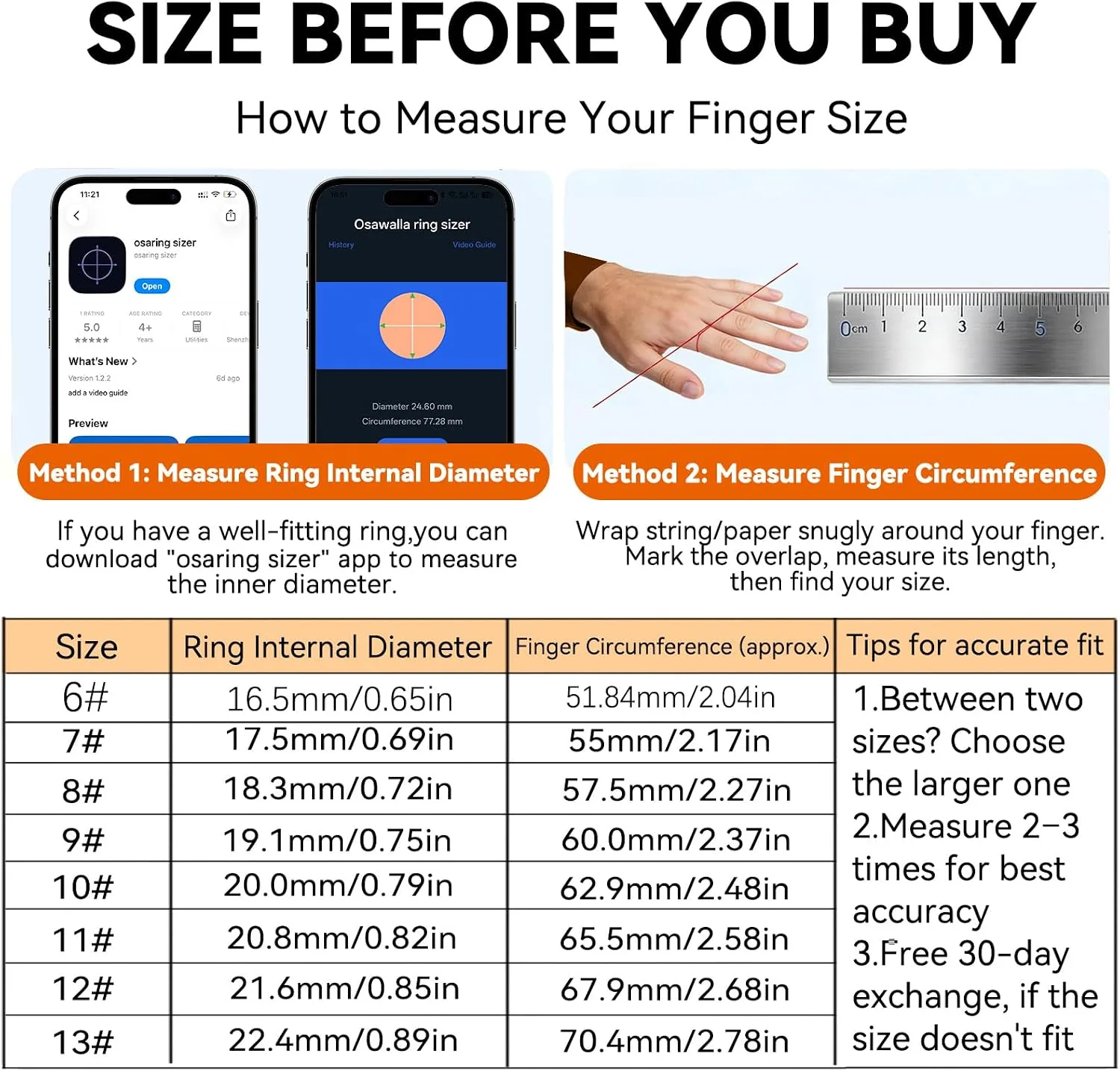 Smart Ring for Women and Men, Fitness & Sleep Tracker, Black 10