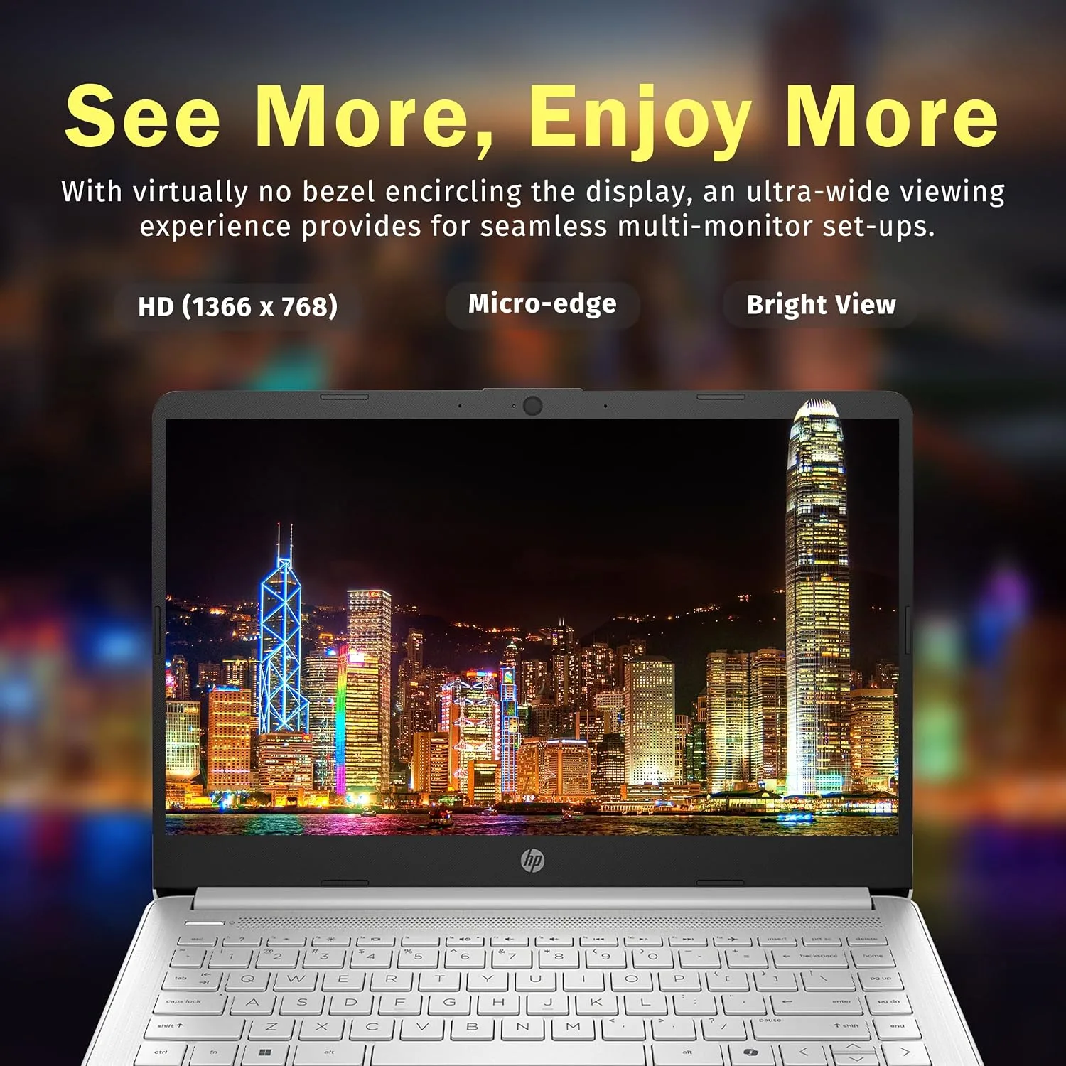 HP Stream 14" HD Laptop, Intel Processor N150, 4GB RAM, 128GB UFS, Intel Graphics, Webcam, Wi-Fi 6, Copilot, Fast Charge, Windows 11, Silver (Renewed)