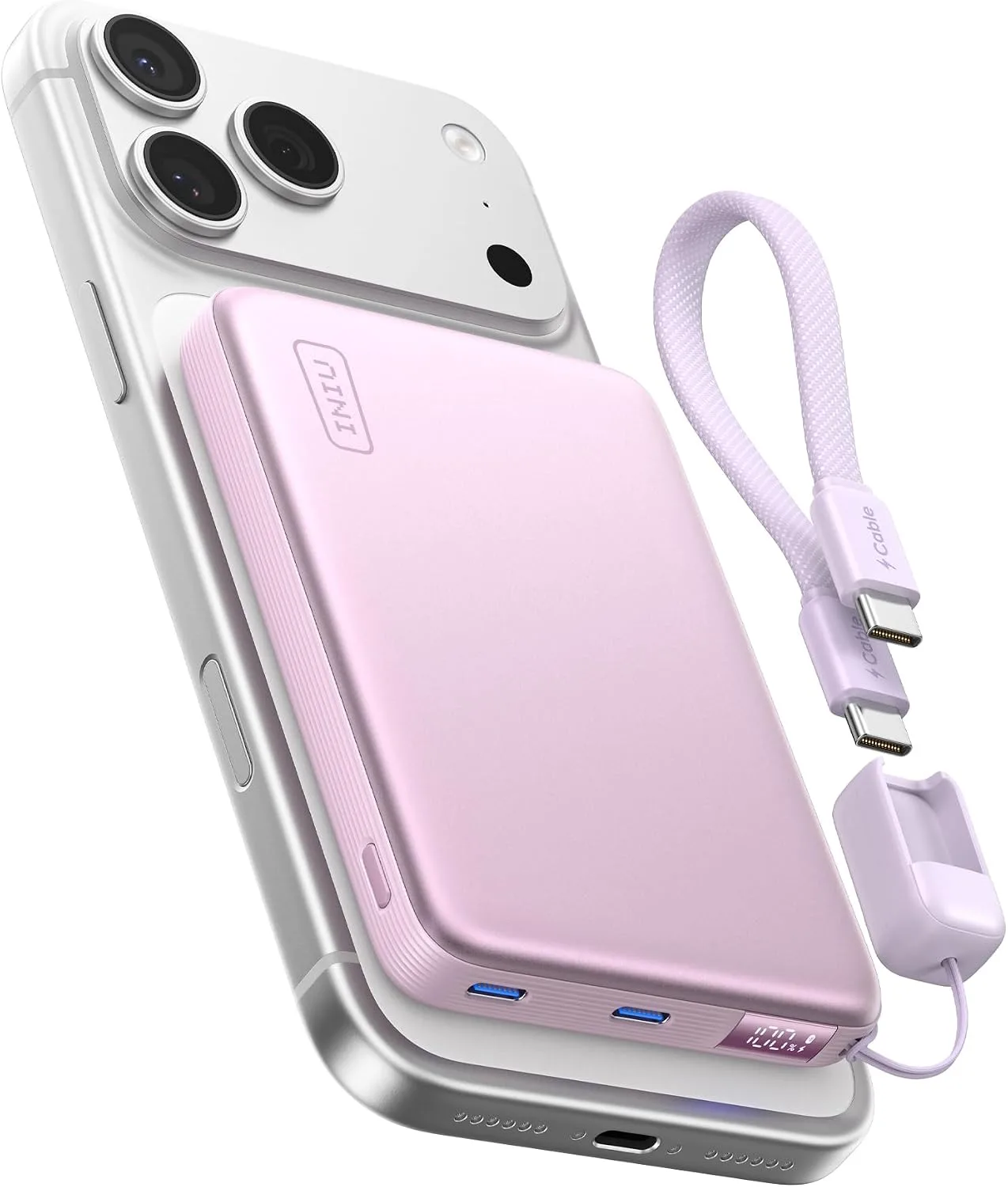 INIU for MagSafe Qi2.2 25W Portable Charger, Slimmest 10000mAh Power Bank