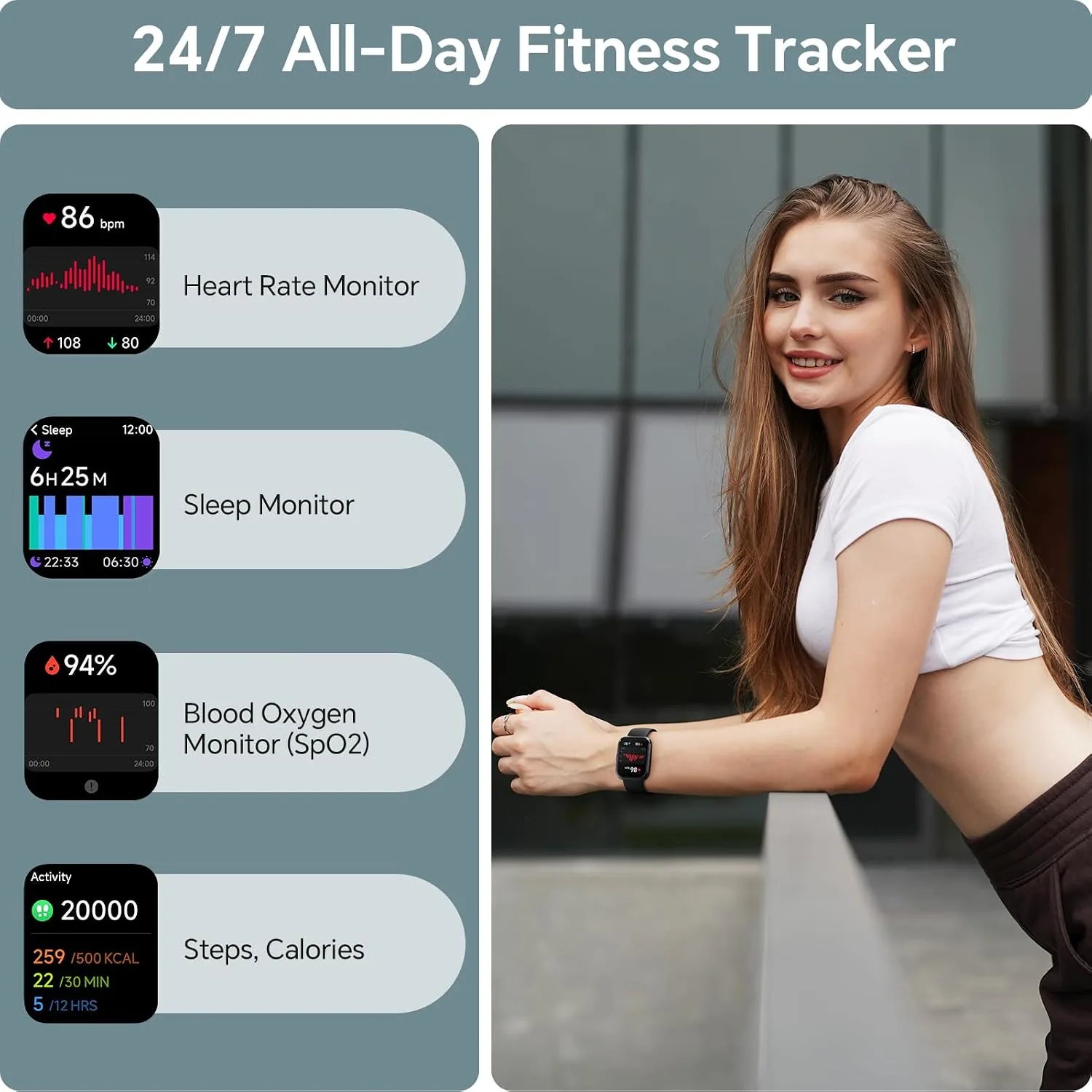 Smart Watch for Men Women, 1.85" Smart Watches Compatible iPhone/Samsung/Android (Answer/Make), Fitness Tracker with Heart Rate/Sleep/SpO2 Monitor, Smartwatch 3ATM Waterproof 120+ Sport Modes, Alexa