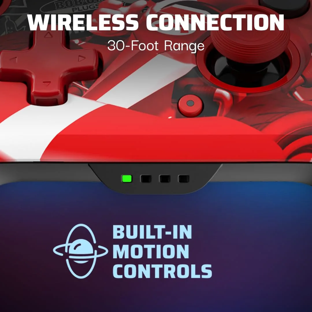 PDP Rematch Glow Wireless Controller Grand Prix Mario Nintendo Switch 2
