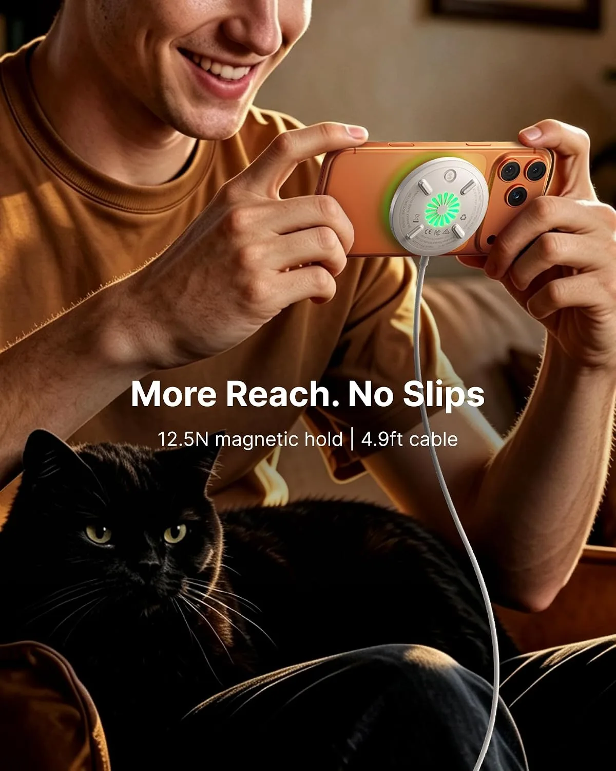 INIU Magnetic Wireless Charger, Qi2 15W Fast Charging Pad Travel Charger