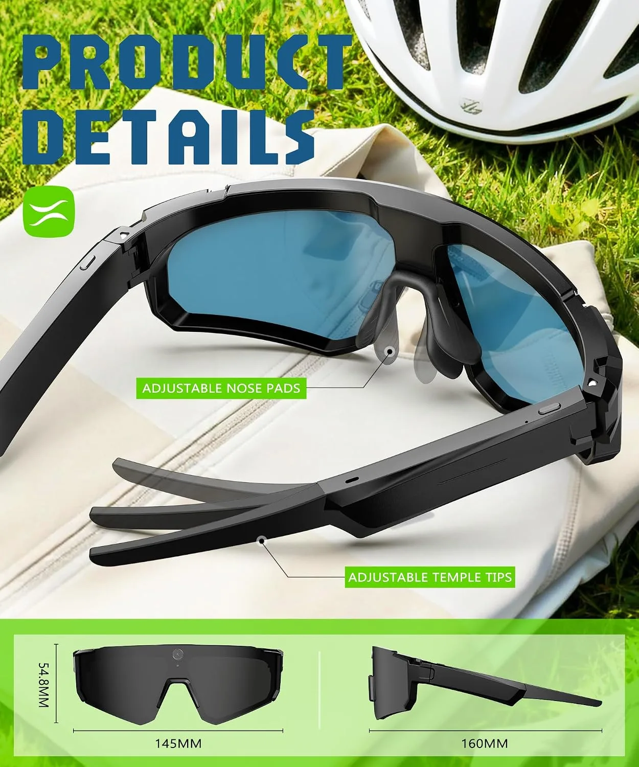 AI Ultra Pro Smart Glasses: 4K Wearable Camera with 6-Axis EIS Stabilization, ChatGPT-4o Voice Assistant, IP66 Waterproof Sport Sunglasses, Dual-Mic ENC Noise Cancelling Arctic Crimson Ice
