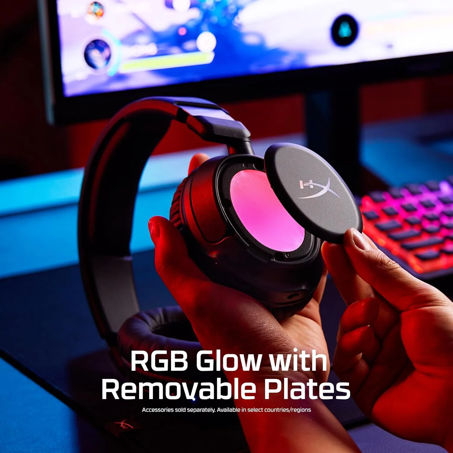 HyperX Cloud Flight 2 – Wireless Gaming Headset for PS5, PS4, Switch, PC, Mac, and Mobile, Up to 100-Hour (2.4GHz) / 150-Hour (Bluetooth) Battery, Customizable RGB, Removable Earcup Plates – Black
