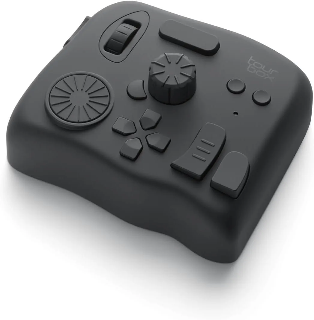 TOUR BOX Elite Editing Controller, Wireless Pro Creative Console, Black