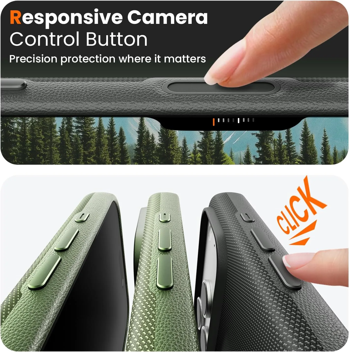 Mkeke for iPhone 17 Pro Case Techwoven Black