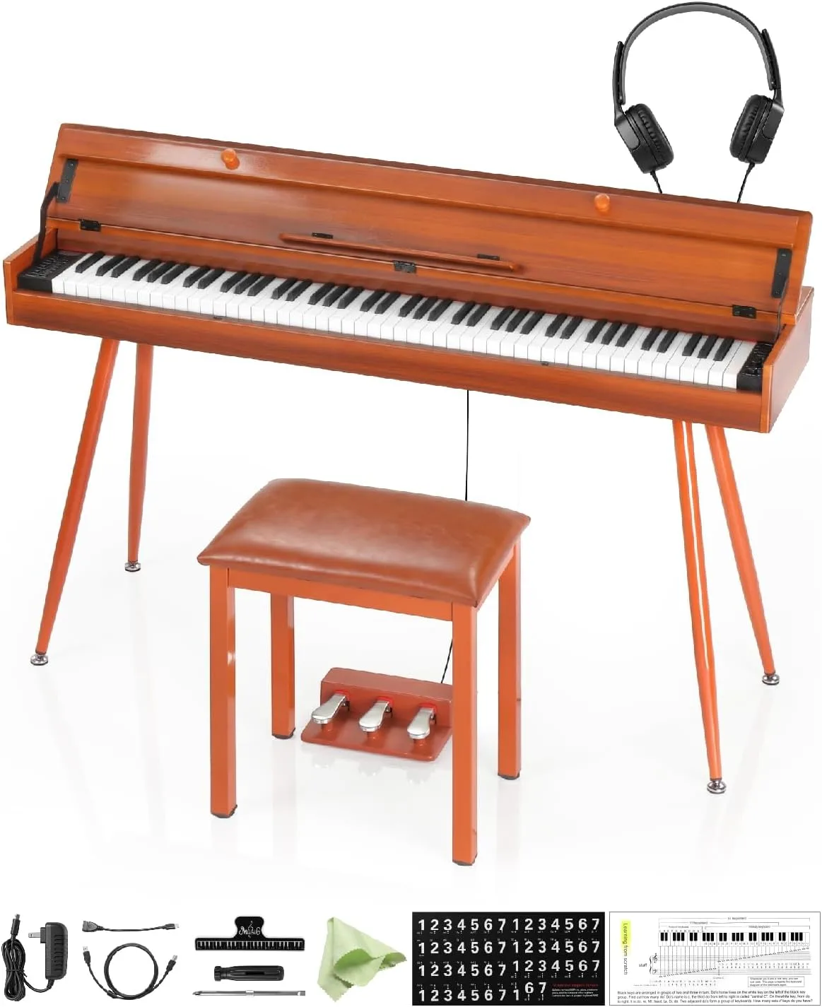 Ktaxon 88 Key Keyboard Piano Kit, Full Size Digital Piano Keyboard