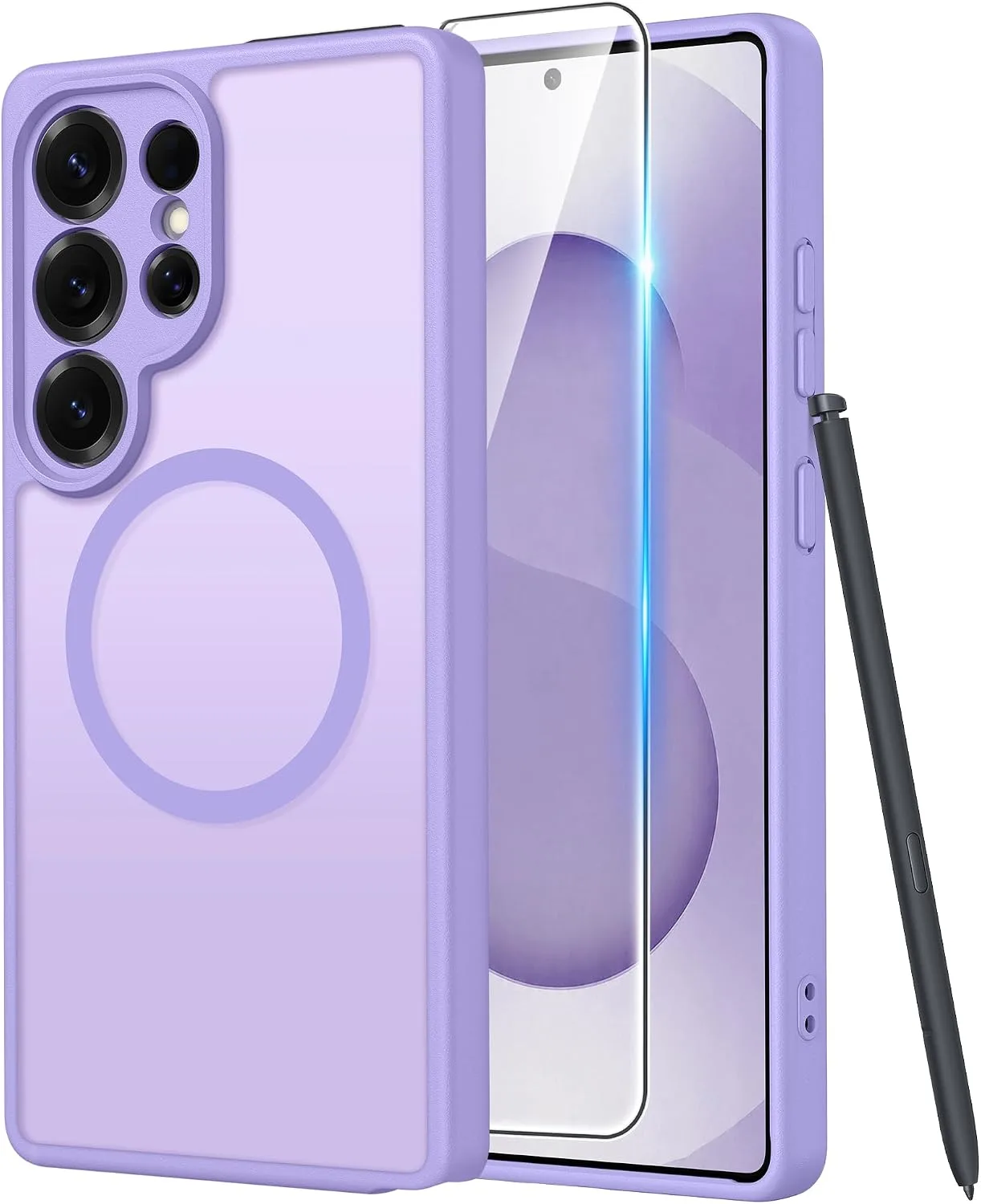 FNTCASE for Samsung Galaxy S25 Ultra Case, Fit for Magsafe, Light Purple