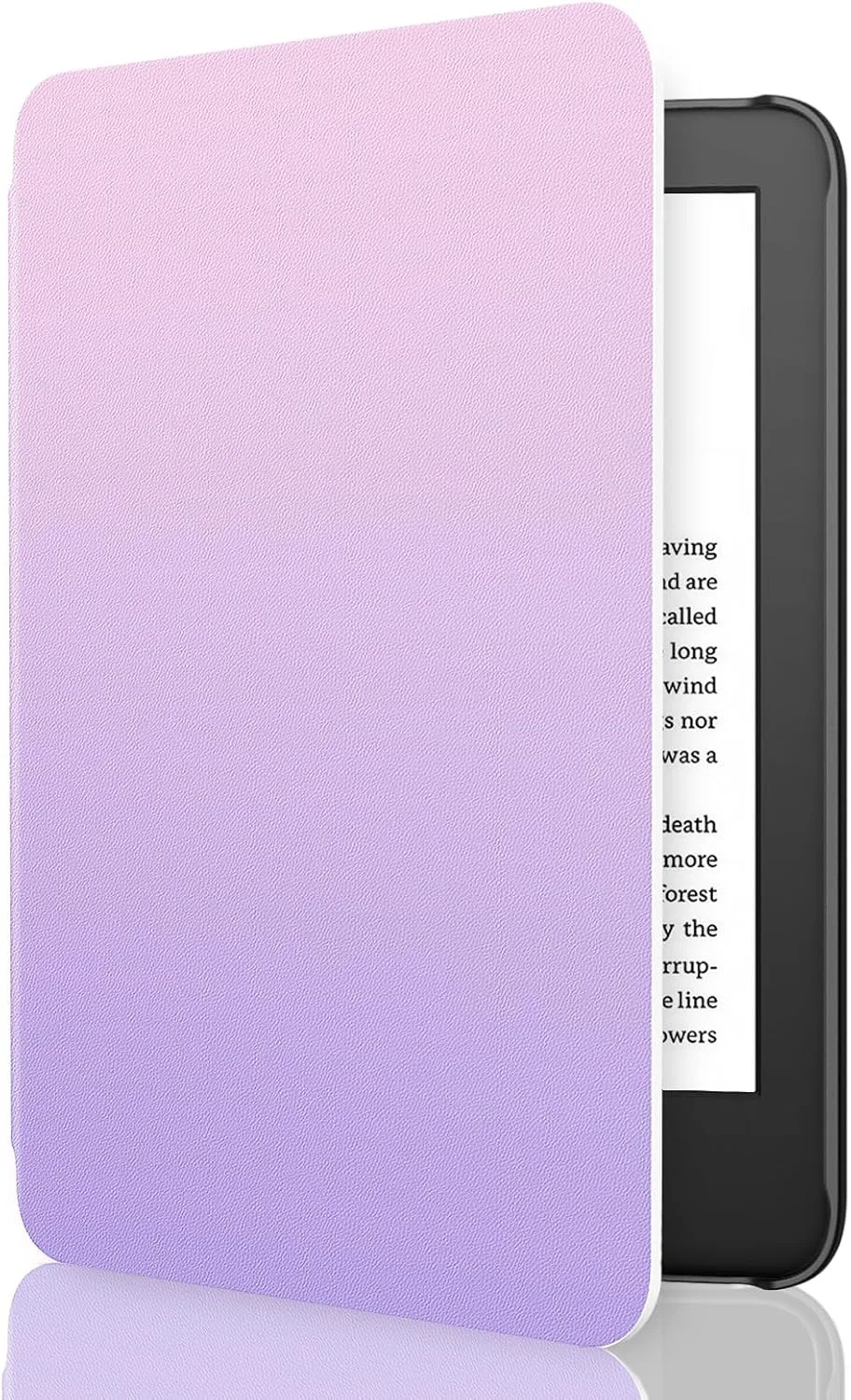 MoKo Case Fits 6" Kindle Basic 11th Generation 2024/2022, Gradient Purple
