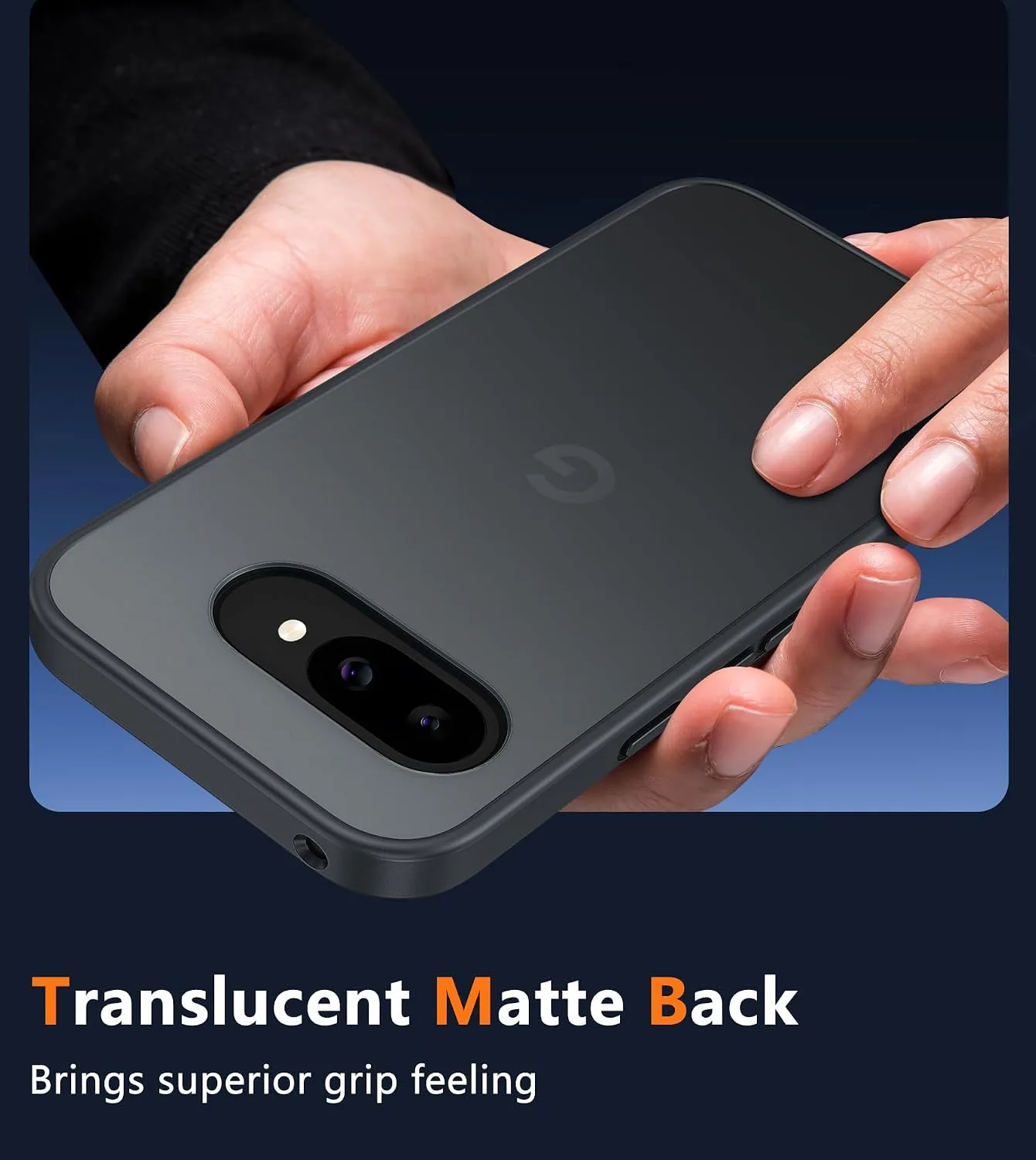 FNTCASE for Google Pixel 9a Case, Translucent Matte Phone Back