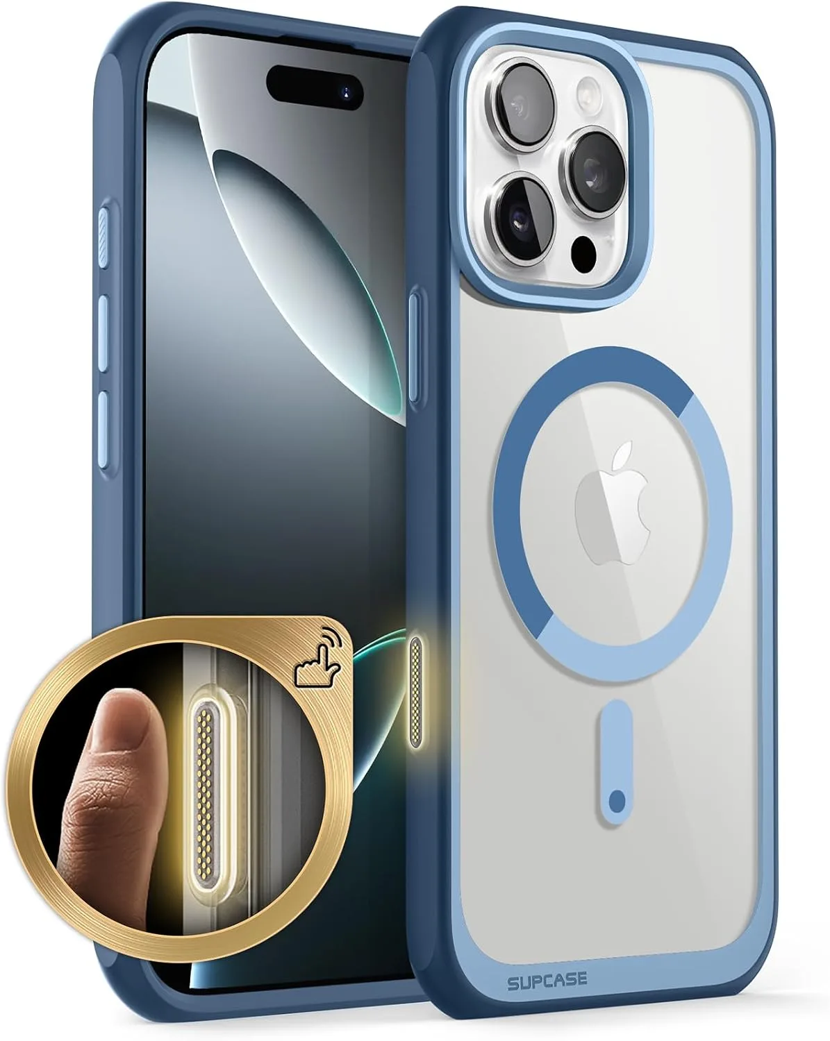 SUPCASE for iPhone 16 Pro Max Case(6.9 inch),Compatible with MagSafe, Azure