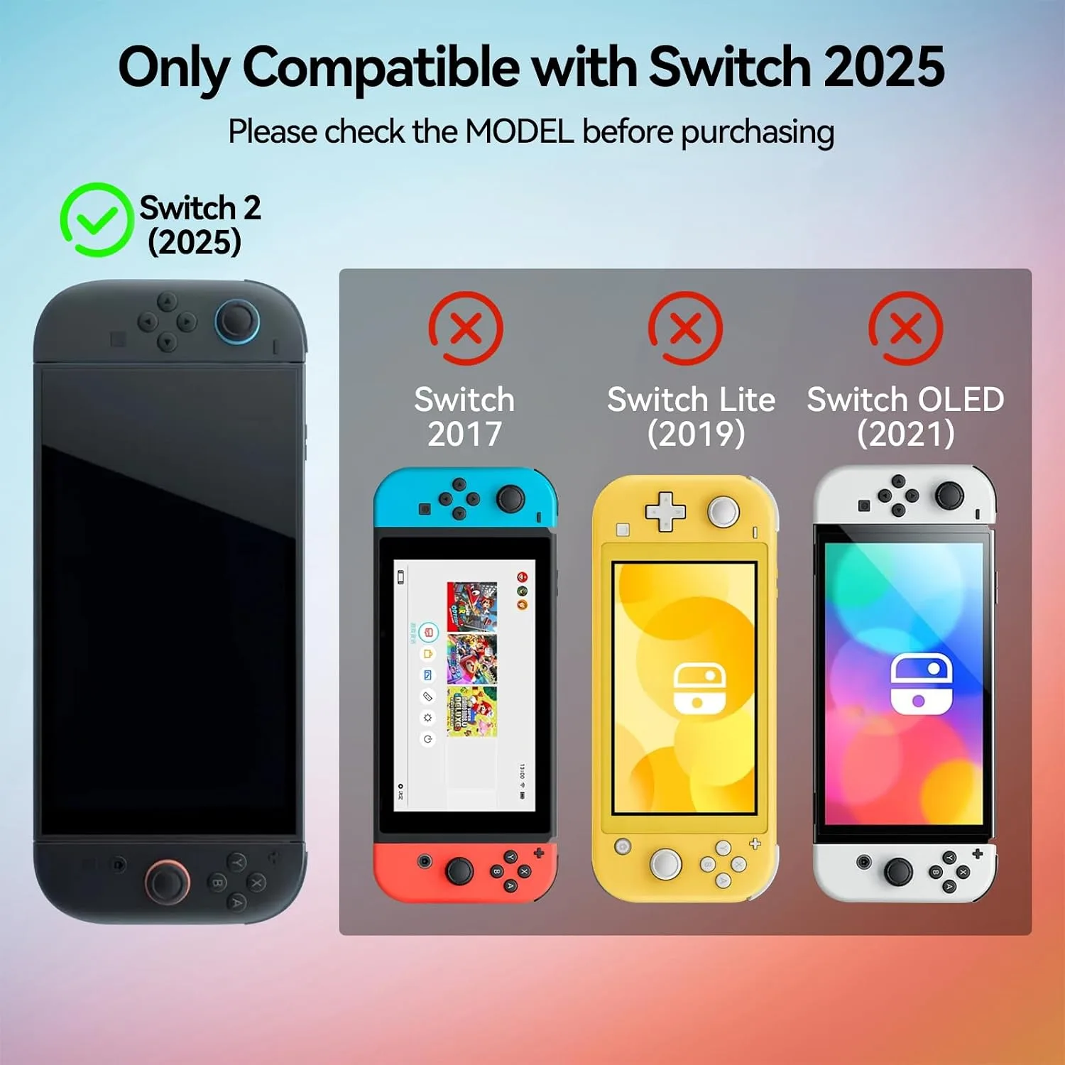 GeekShare Protective Shell Dockable Hard Case Compatible with Switch 2