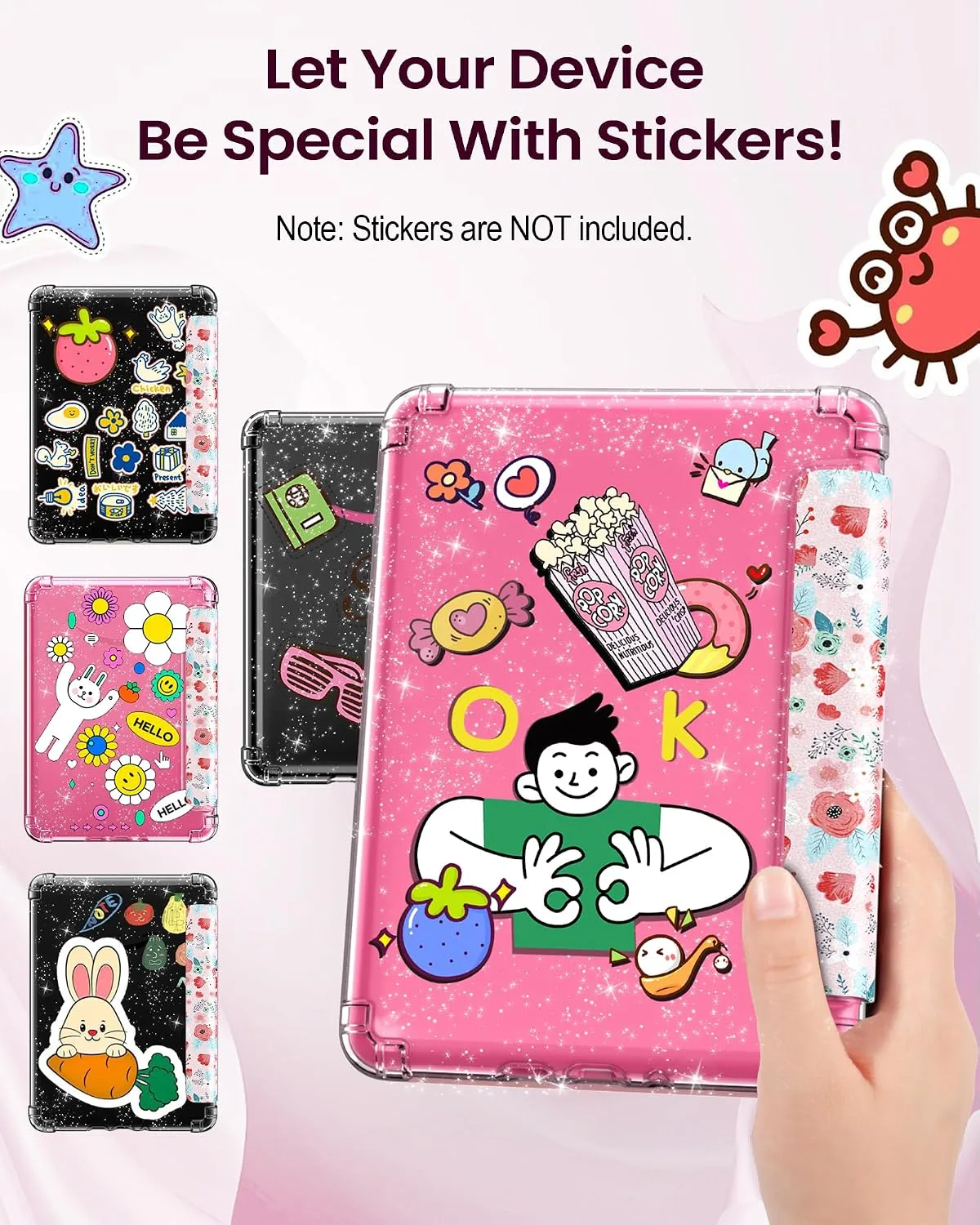 MoKo Case for 7" Kindle Paperwhite 12th Gen & Colorsoft 2024, Spring Pink