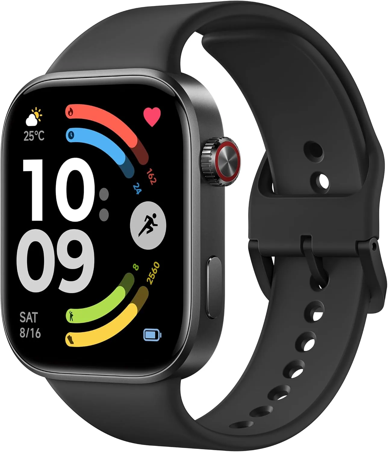 XIAOMI Redmi Watch 6 Smart Watch, 2.07'' AMOLED Display, GPS, Heart Rate/Sleep/Stress Tracking, 150+ Sports Modes, 24-Day Battery Life, 5ATM, for Android & iOS, Black