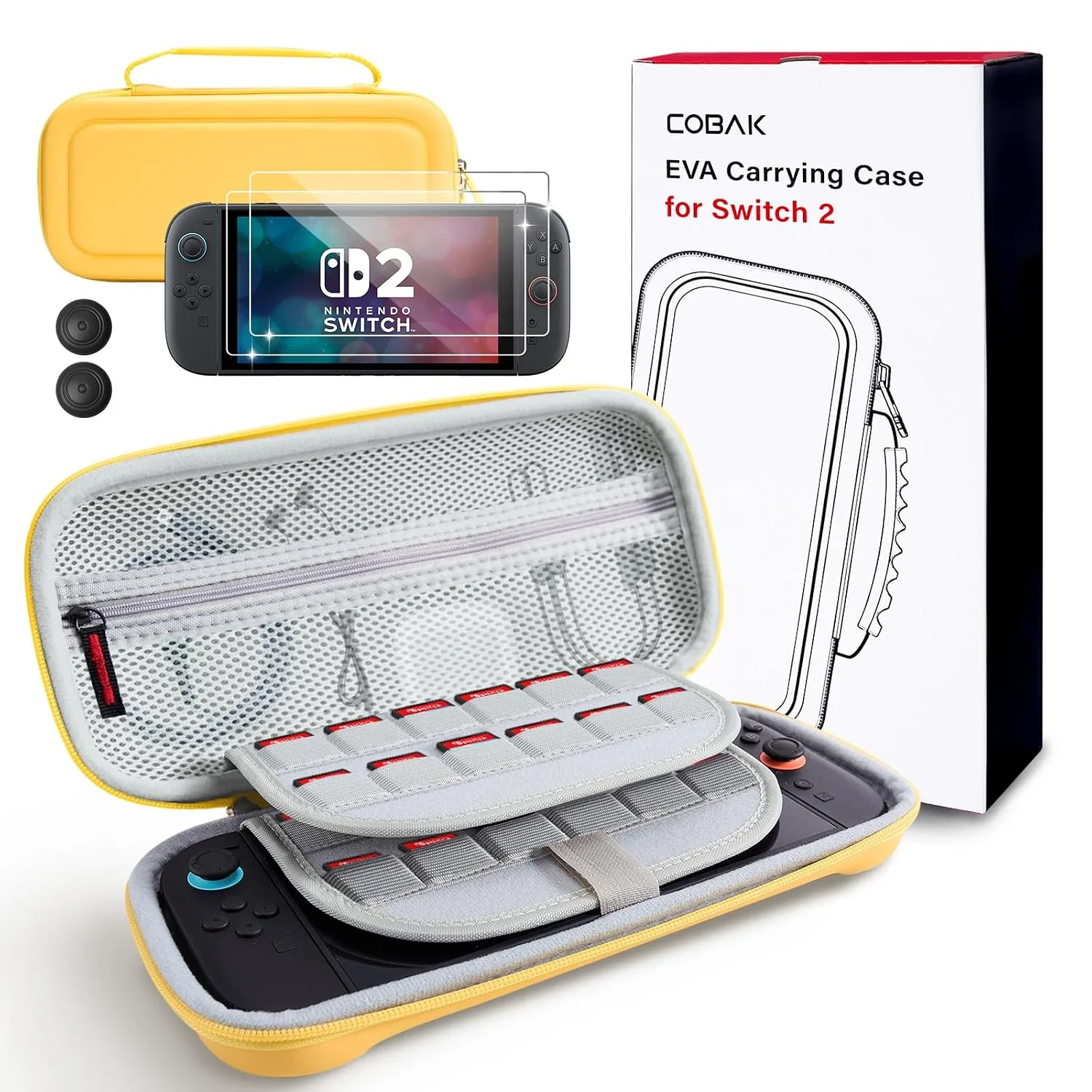 CoBak Large Capacity Carrying Case for Nintendo Switch 2 (2025)