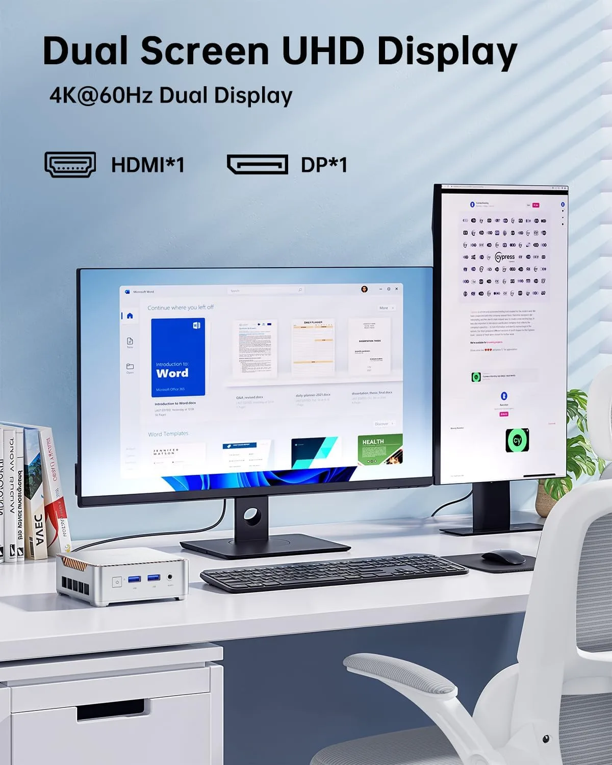 KAMRUI Essenx E2 N150 Mini PC, 8GB DDR4 256GB SSD Mini Computers