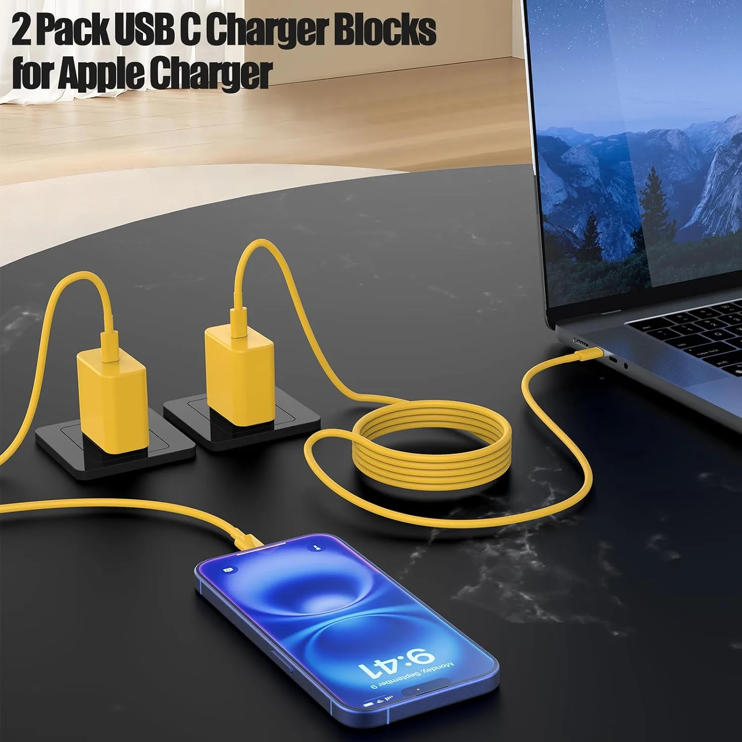 45W iPhone 18 17 16 Pro Max Charger Fast Charging with Type C Fast Cable