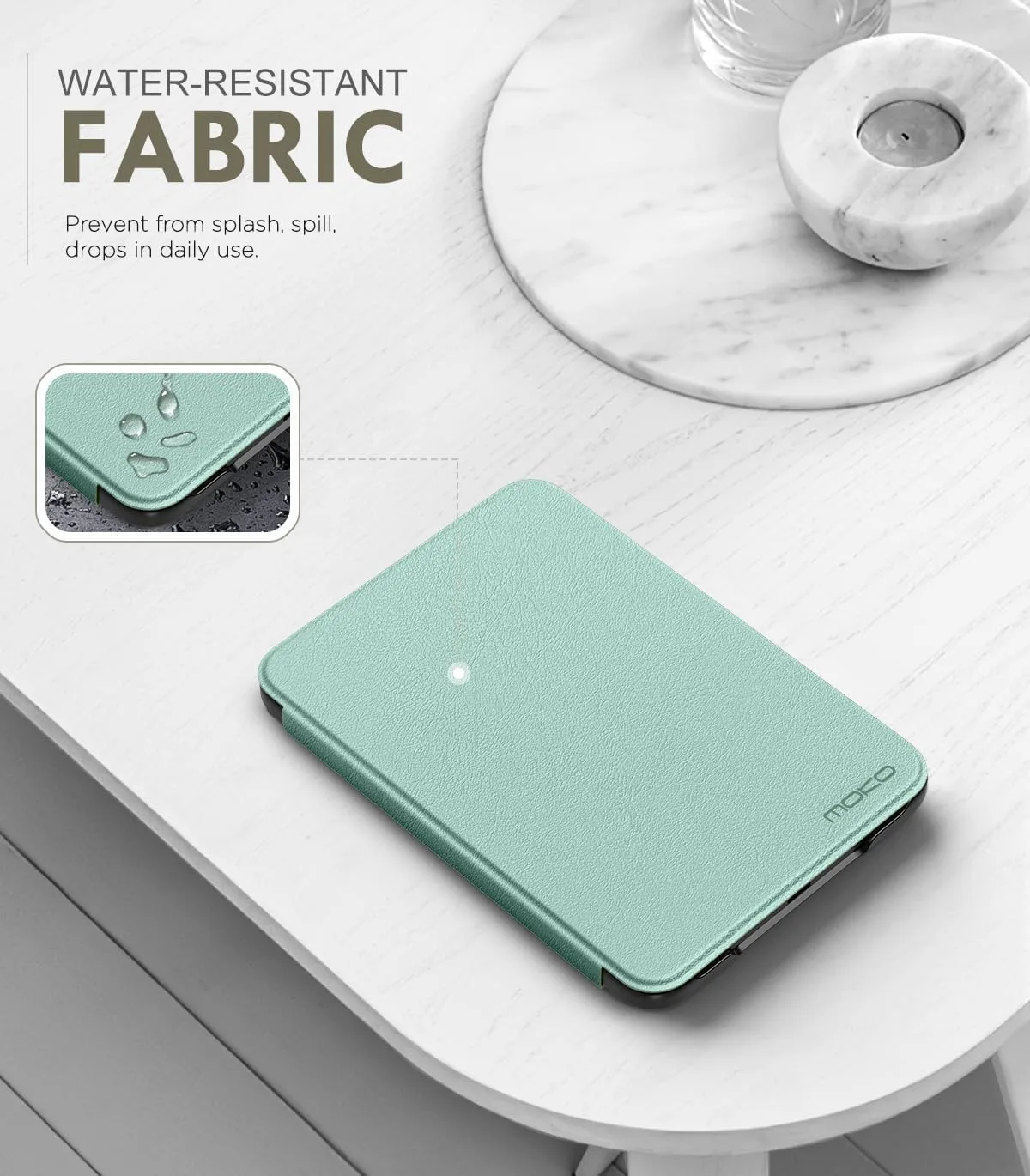 MoKo Case for 6" Amazon Kindle Basic 12th Gen 2026, Agave Green