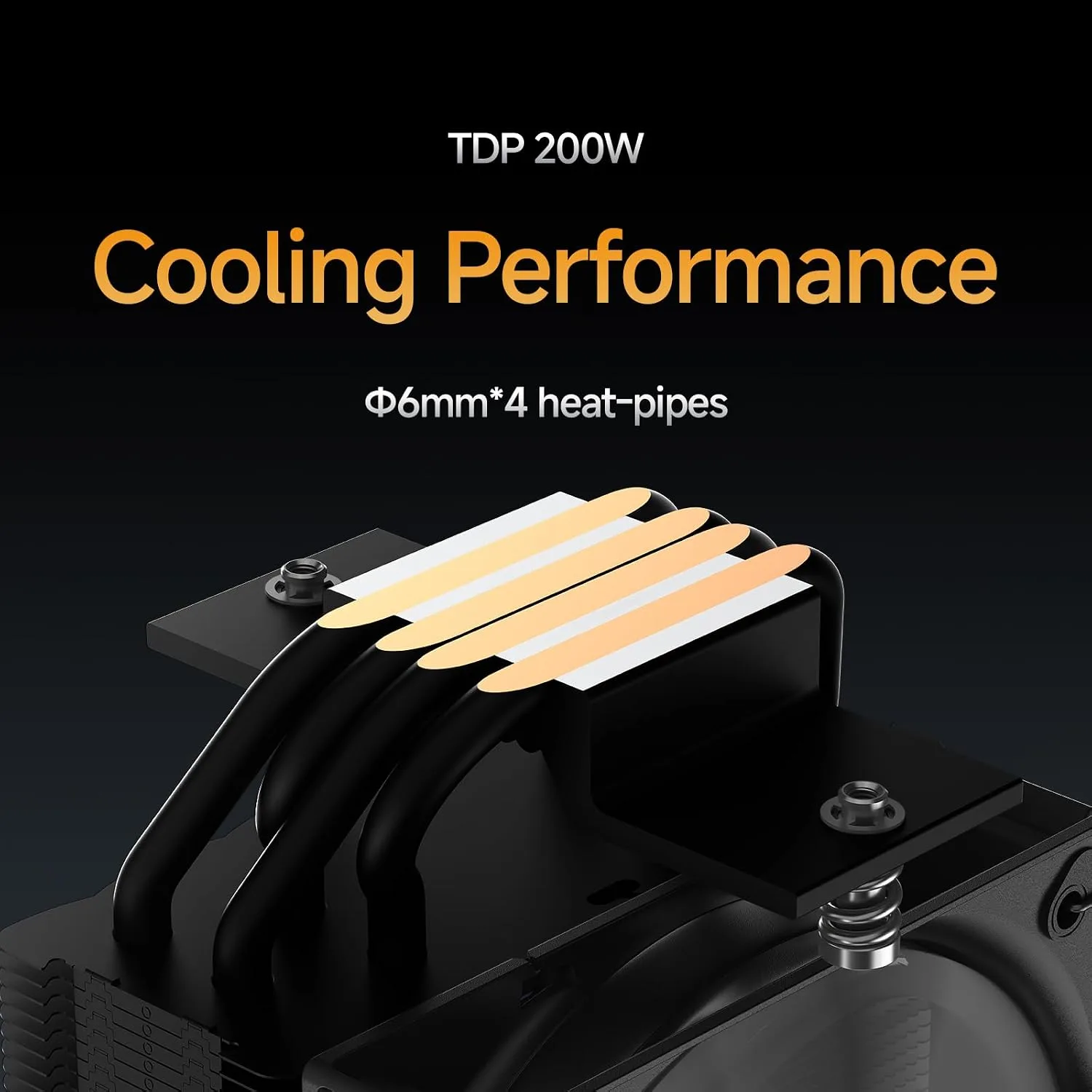 Gamma A40 BK Air CPU Cooler,133mm Compact Tower CPU Fan,Fits Most Builds