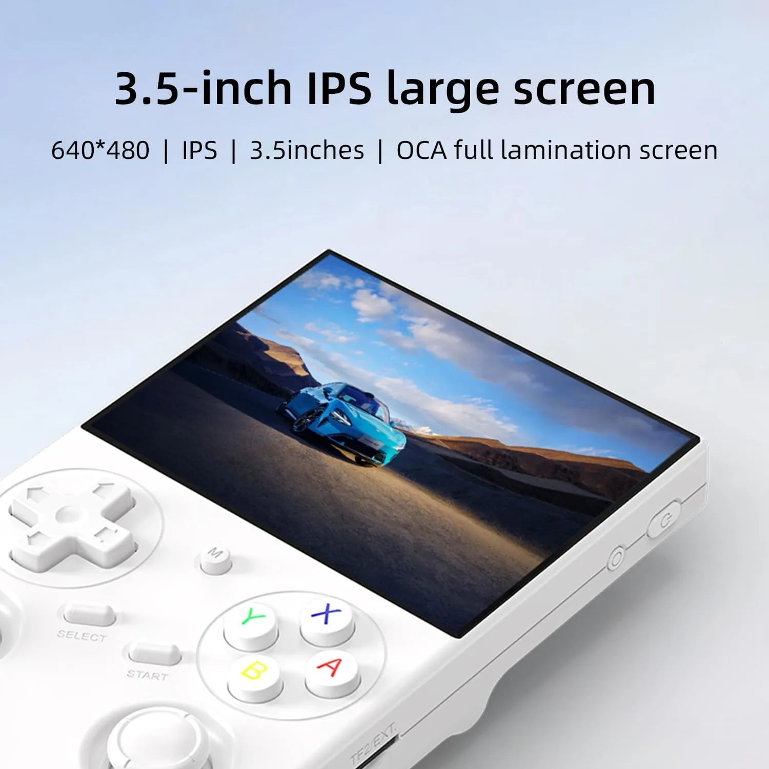 Anbernic RG35XX Pro Handheld Game Consoles RG35XXPro Retro Gaming Console with 64GB Card 4353 Games Video Game Console Linux 64 Portable Pocket Arcade Support 30+ Simulators WiFi Bluetooth HD Output White