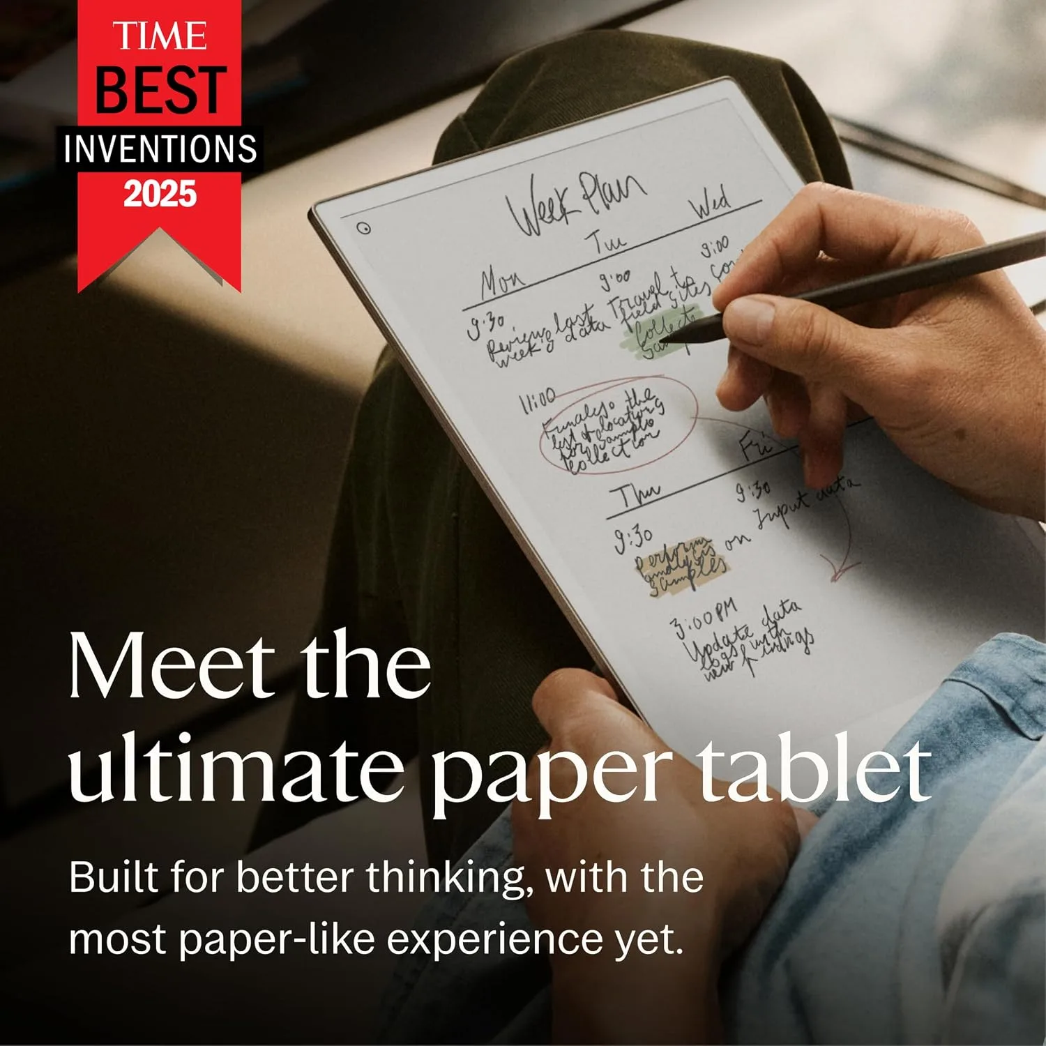reMarkable Paper Pro with Marker Plus and Black Leather Book Folio