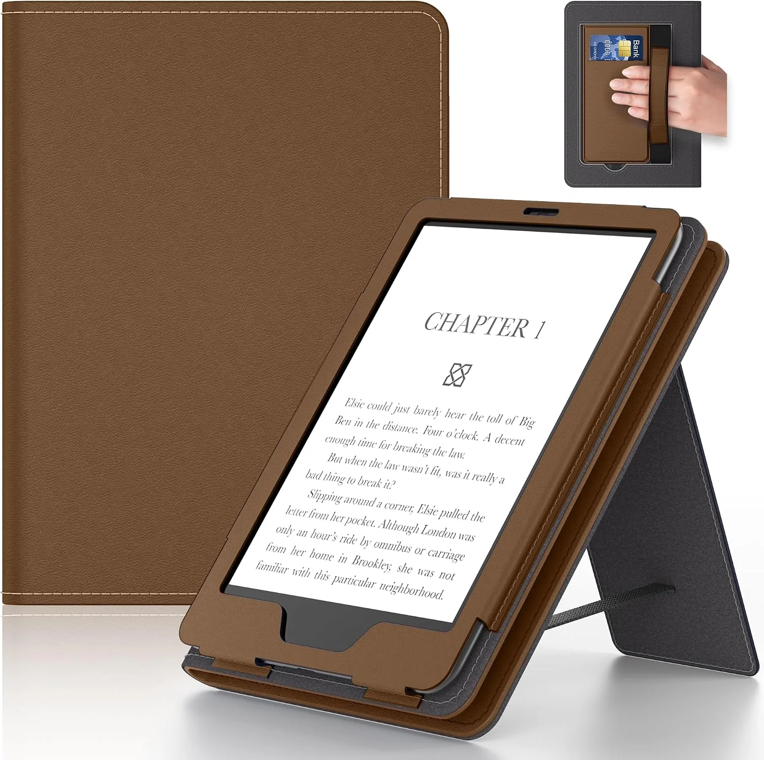 Estuche para tablet Lainergie 6 pulgadas Marrón