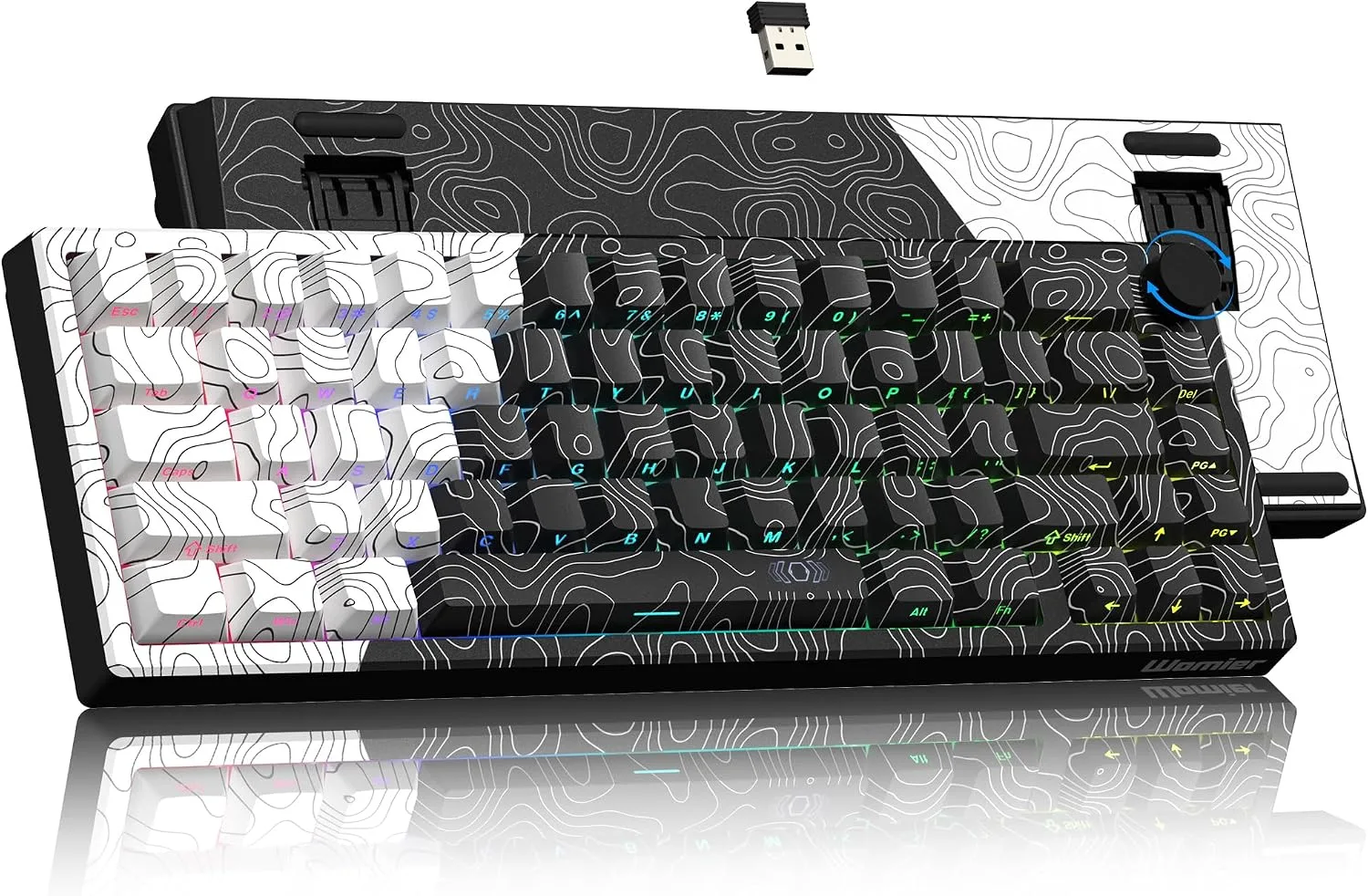 Teclado Gamer Inalámbrico Womier Q61 V2 60% Programable QMK/VIA