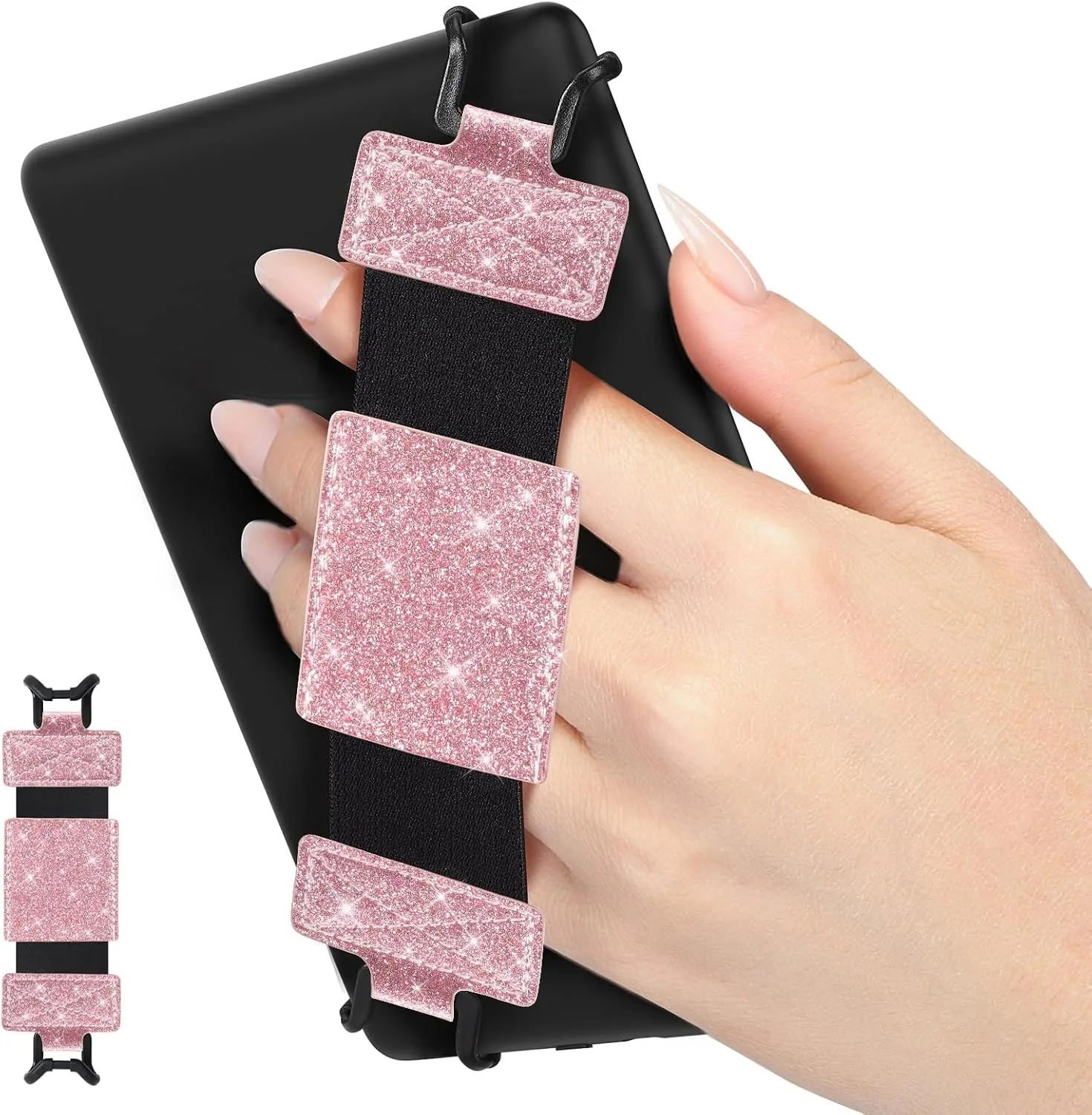 Correa de mano MoKo para Kindle y tablets 6-8 pulgadas color Rosado Claro
