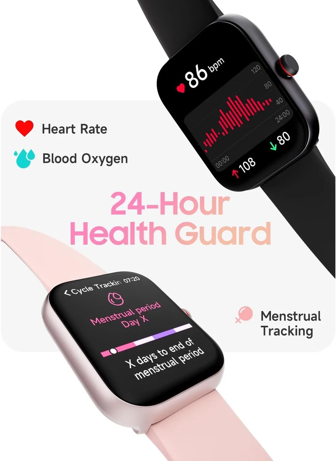 1.91" Smart Watch for Women with ALEXA, Fitness Watch for Android iOS Phone