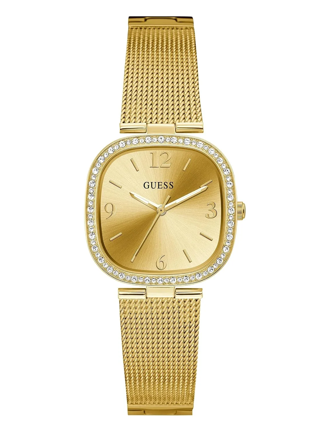 GUESS Gold-Tone Mesh Analog Watch
