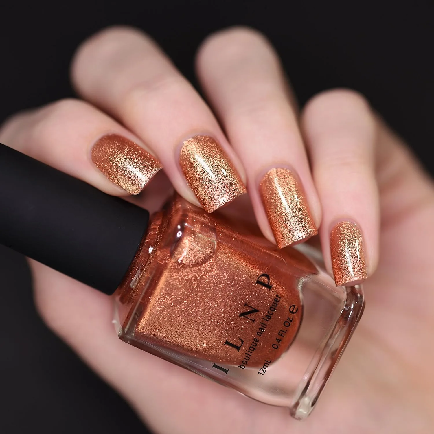 ILNP Checkmate - Orange Copper Ultra Metallic Bright Nail Polish
