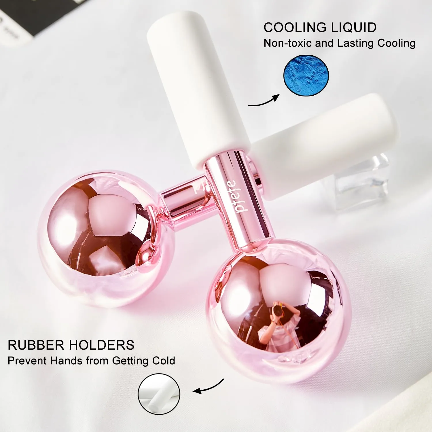 Ice Globes for Face Eyes, Facials Cold Roller Cooling Balls for Puffiness