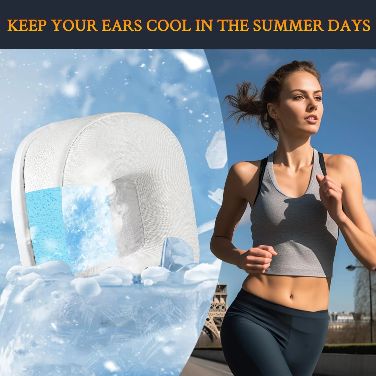 SOULWIT Cooling Earpads for Marshall Major I/II/III/IV/V - White