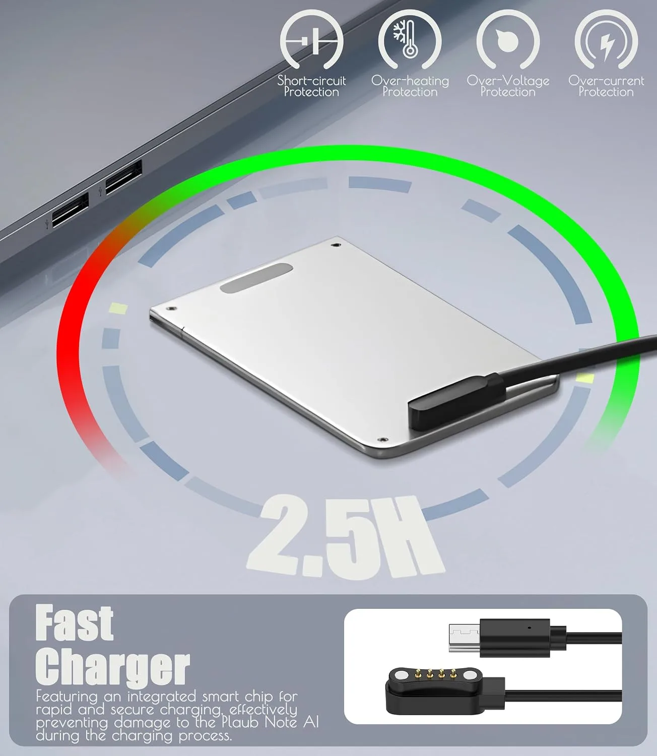 3 Packs USB-C Charging Cable Compatible with PLAUD Note Pro AI