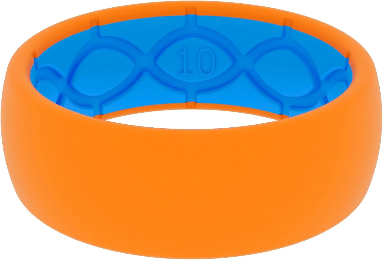 Groove Life Silicone Ring for Men, Breathable Rubber Wedding Band, Flexible