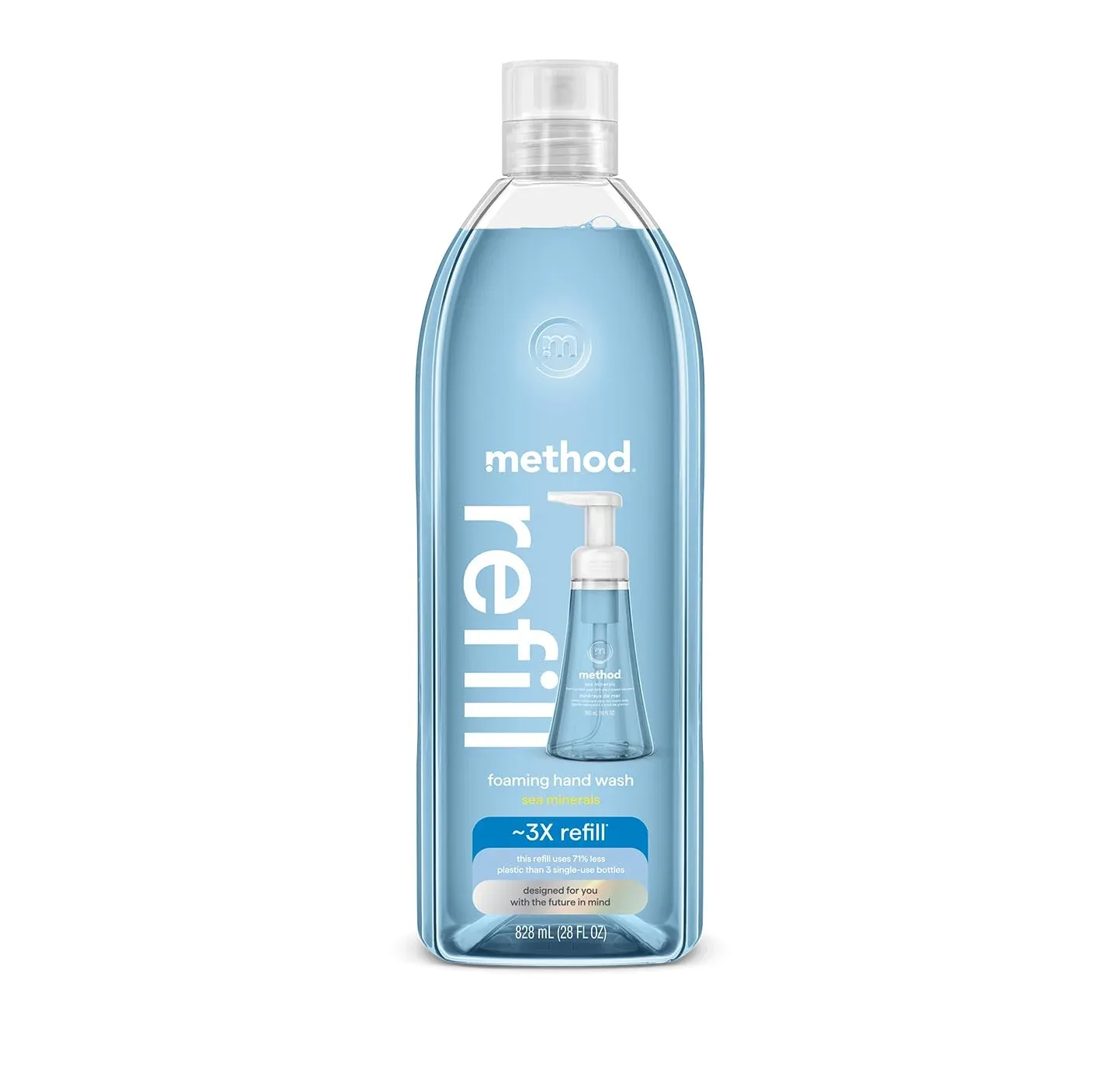 Jabón Espumante Method Refill Minerales Marinos 828 ml