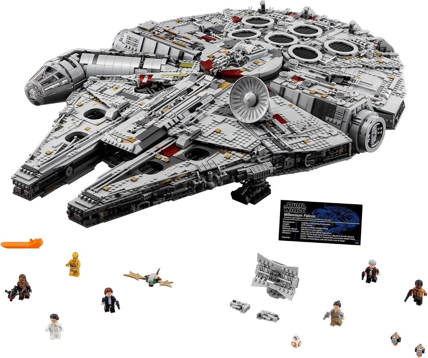 LEGO Star Wars Millennium Falcon - Building Set for Adults, Ages 16+ - Gift for Birthday - Movie Collectible Model Kit - Display in Home or Office - 75192