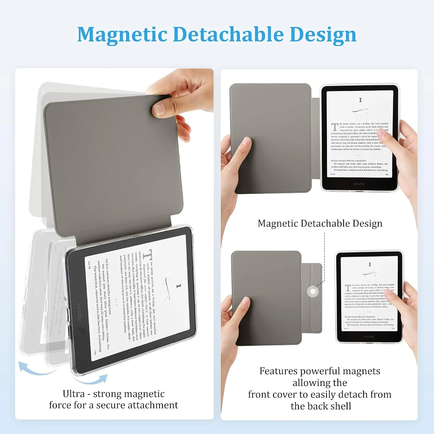 SESENSE Magnetic Case for 7'' Kindle Paperwhite 12th Gen 2024 & Colorsoft