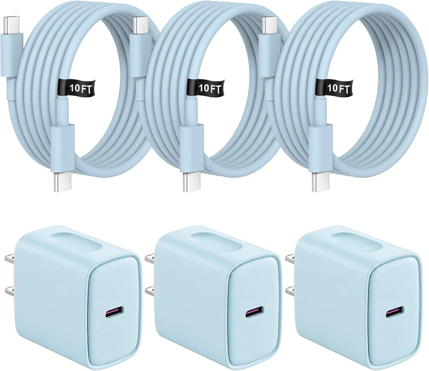 iPhone Charger Fast Charging 10FT iPhones 18 17 16 15 Charger 3 Pack