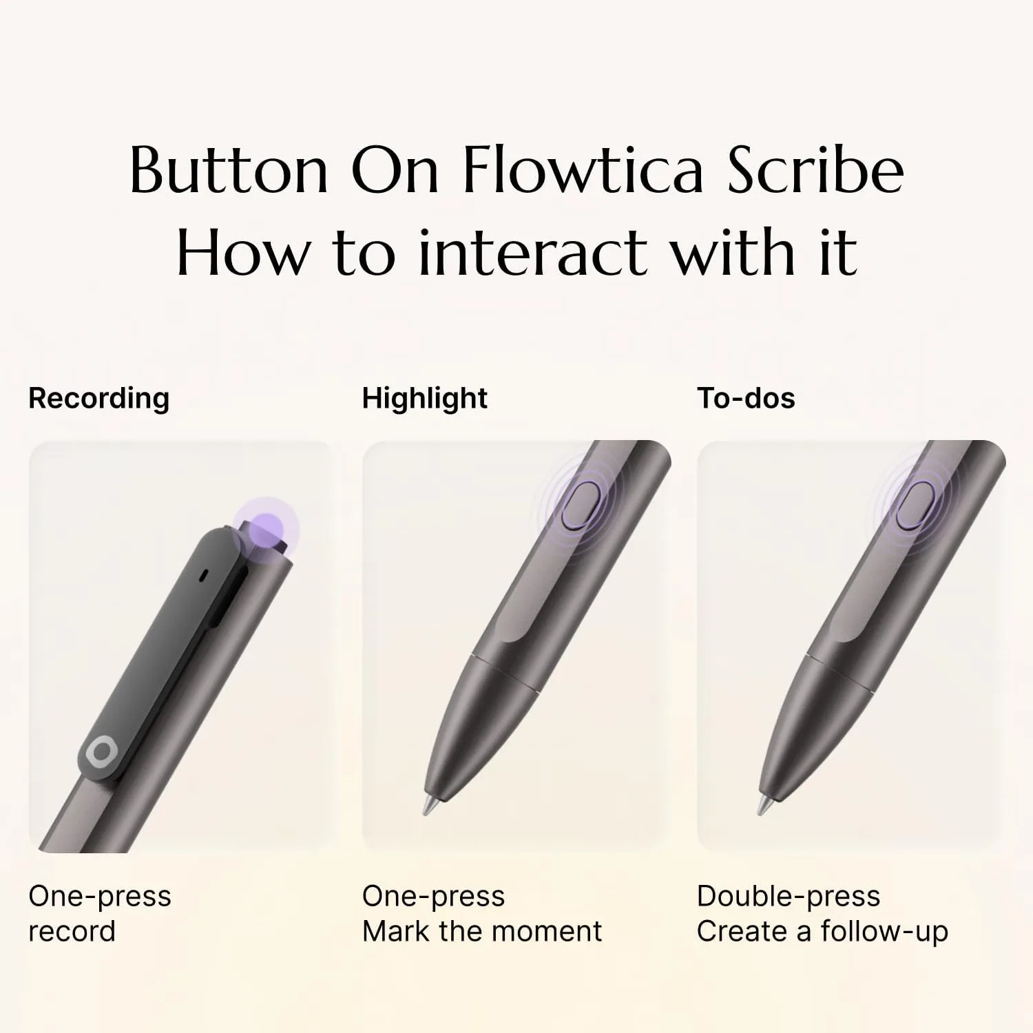 Flowtica AI Voice Recorder, Note Taking Device with Unlimited Transcription