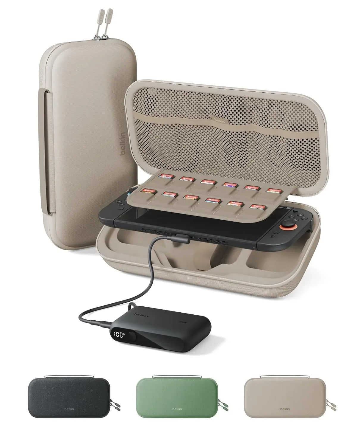 Belkin Nintendo Switch 2 Charging Case with 10000mAh Power Bank Charger 20W