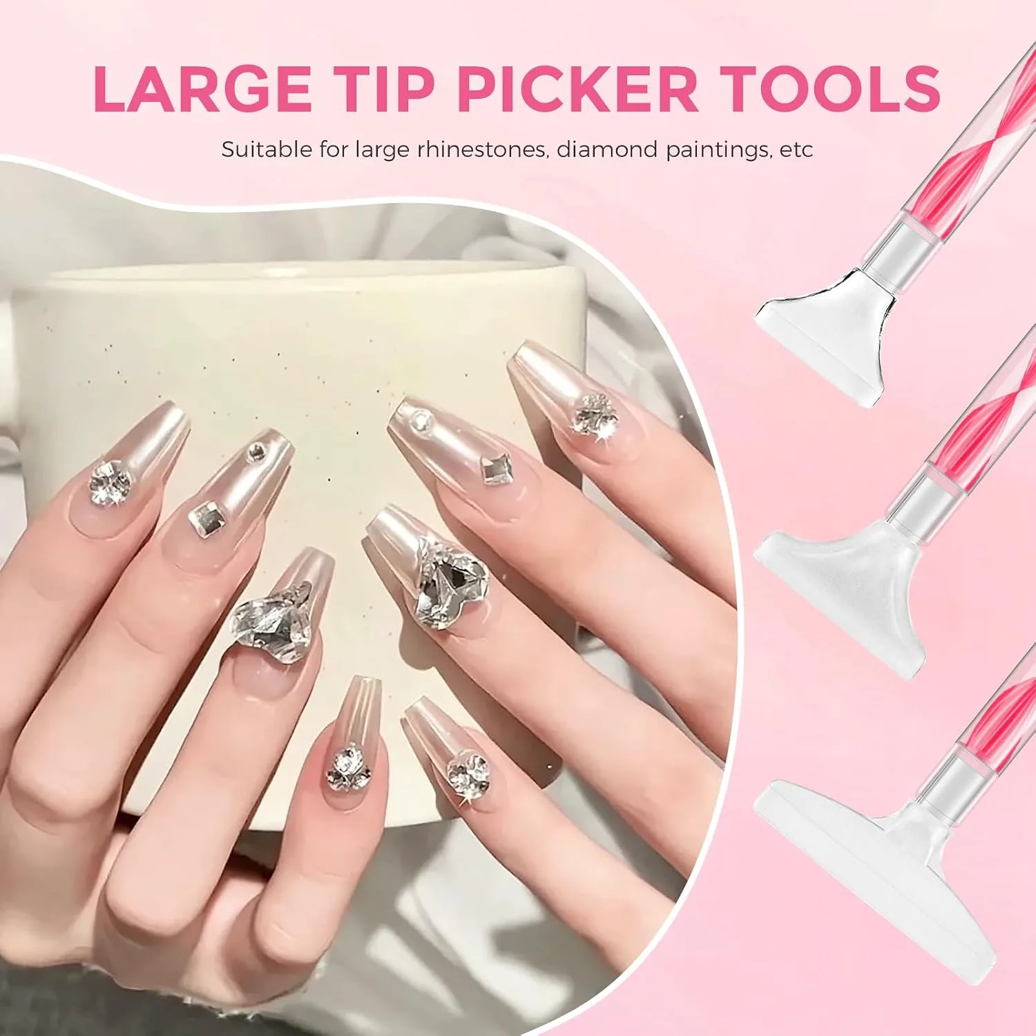 5.0 Pro Rhinestone Picker Tool Kit 16pcs, Bedazzling Pen | Diamond Art Tool