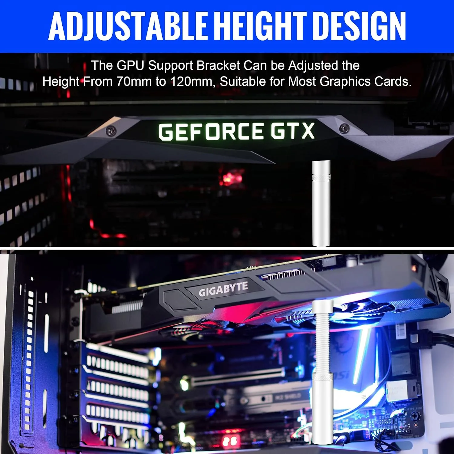 Graphics Card GPU Brace Support, Video Card Sag Holder Bracket Stand