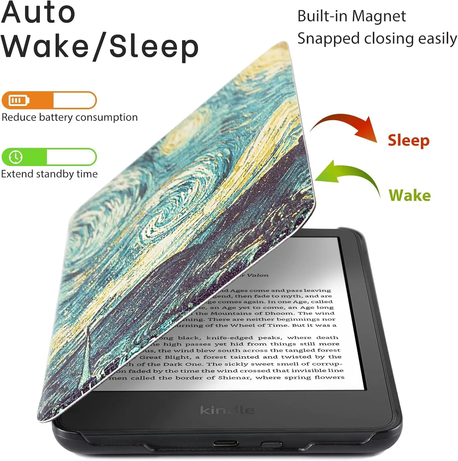 CoBak Case for All New 6 Inch E-Reader 2024 and 2022 (11 Generation)