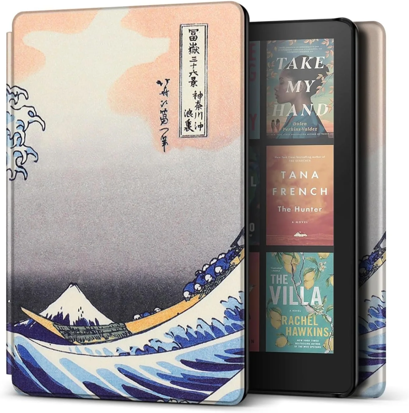 TNP Kindle Paperwhite 12th Gen Case, Colorsoft 7-Inch Cover, Great Wave